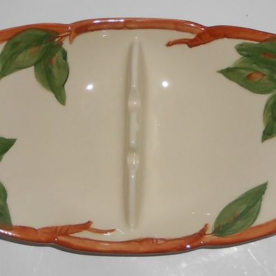 VINTAGE Franciscan Pottery Apple U.S.A. Large Divided A