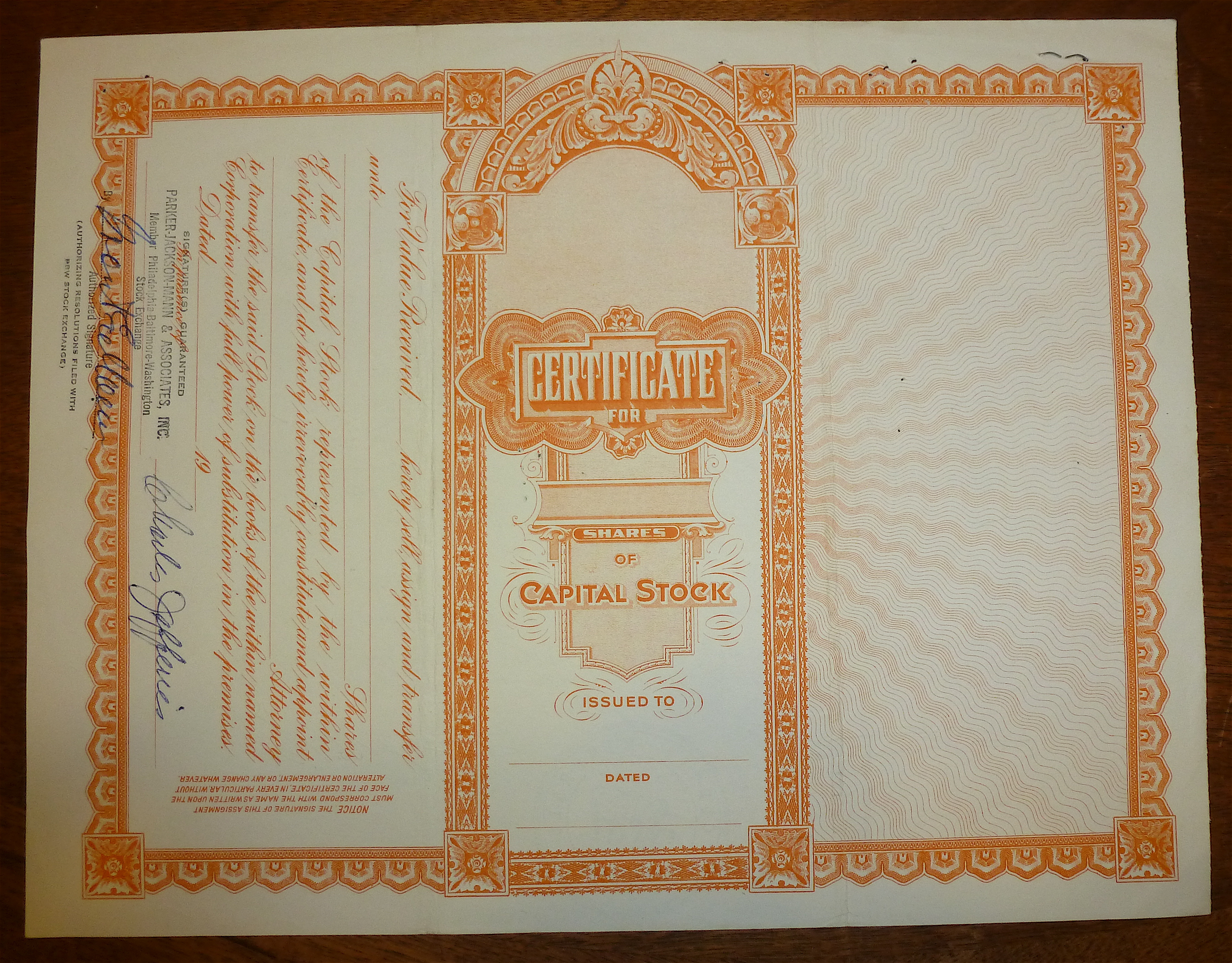 1970 Curtis Minerals Stock Certificate