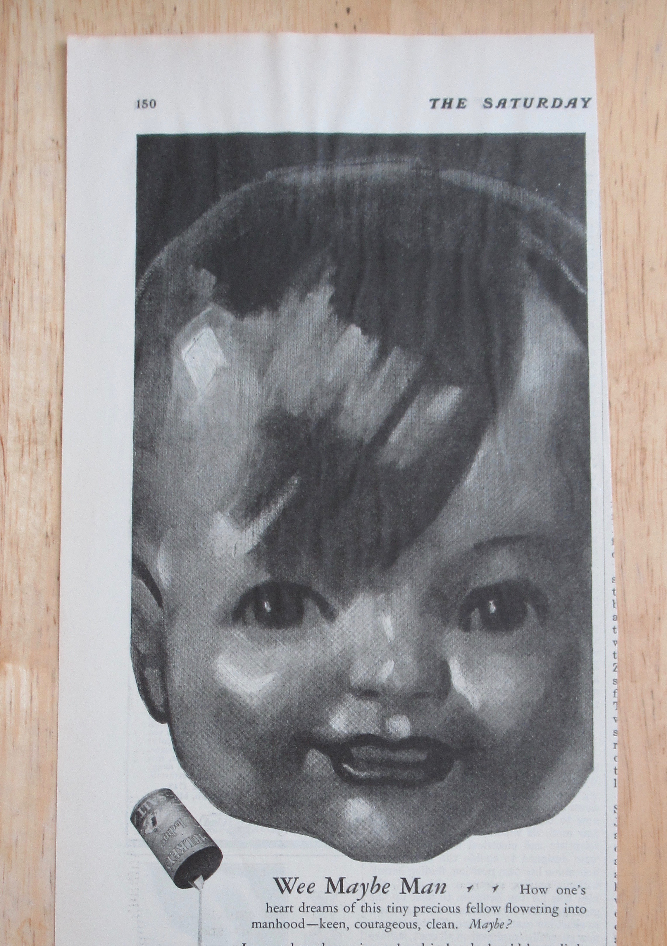 1927 Mulkey's Iodine Salt with Baby's Face