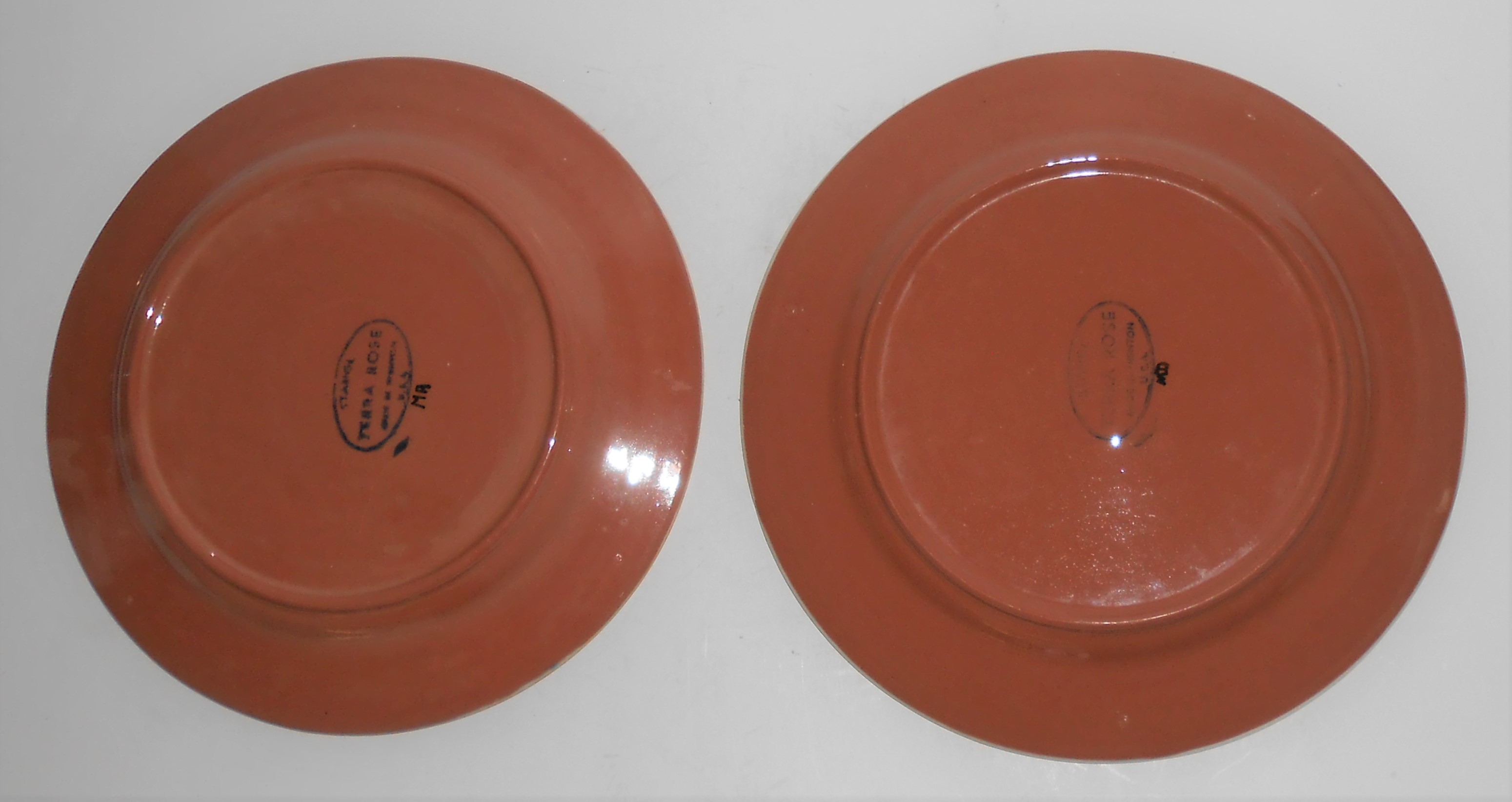 Stangl Pottery Yellow Tulip Terra Rose Pair Salad Plts