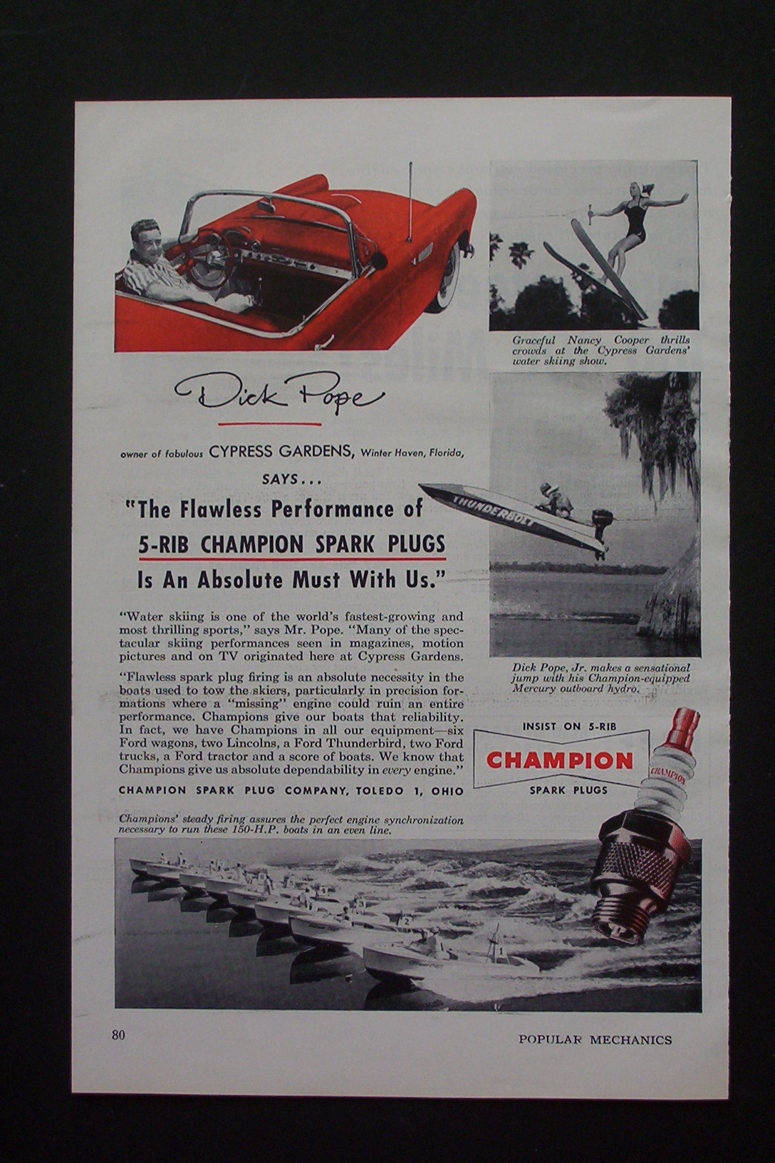 1955 Champion Spark Plugs with Dick Pope
