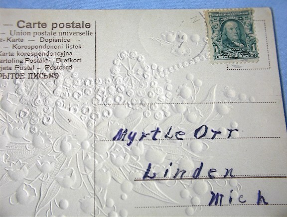 1917 Lilies of the Valley Birthday Greetings