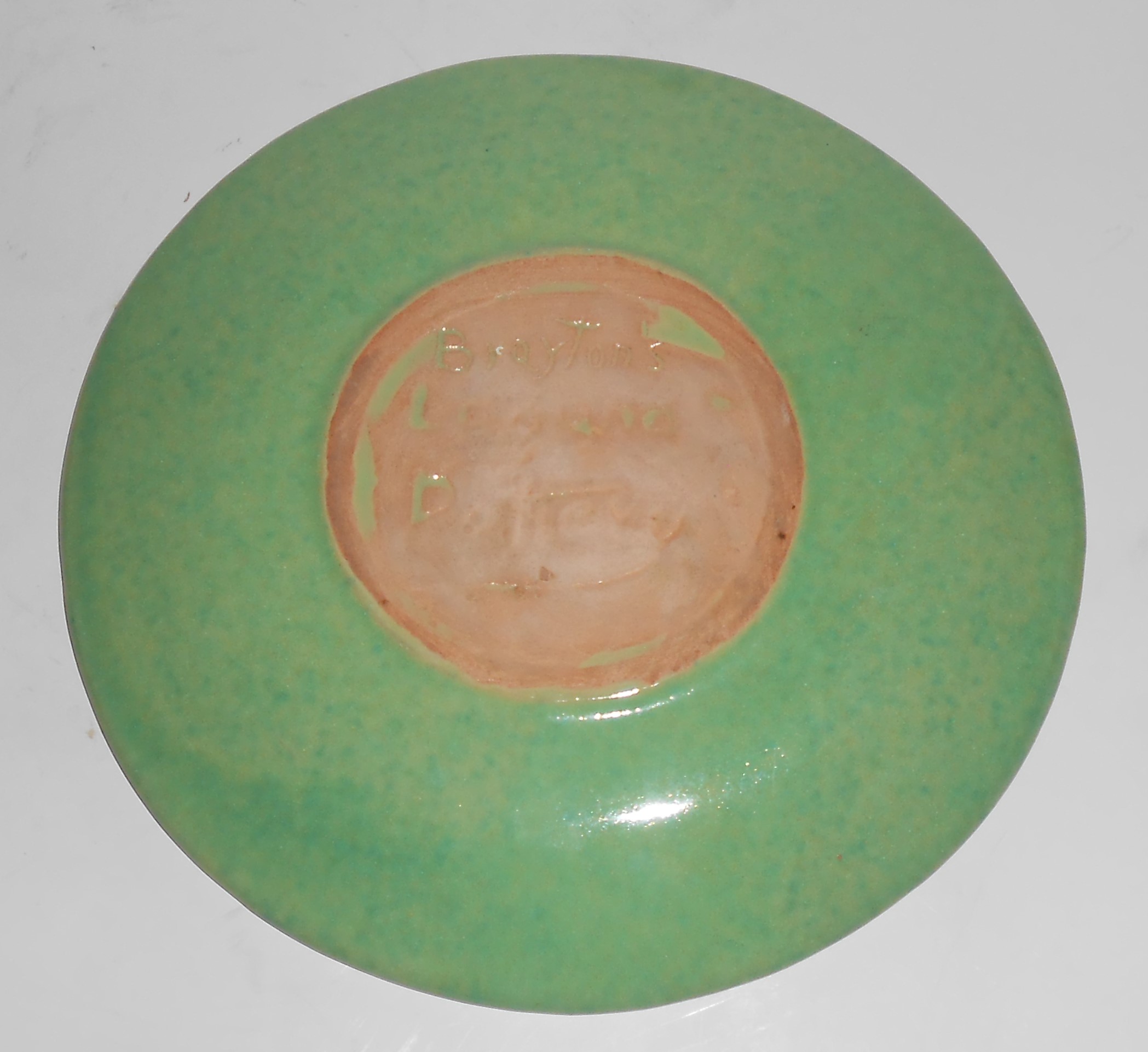 Brayton Laguna Pottery Chartreuse w/Speckles 7-1/4'' Pl