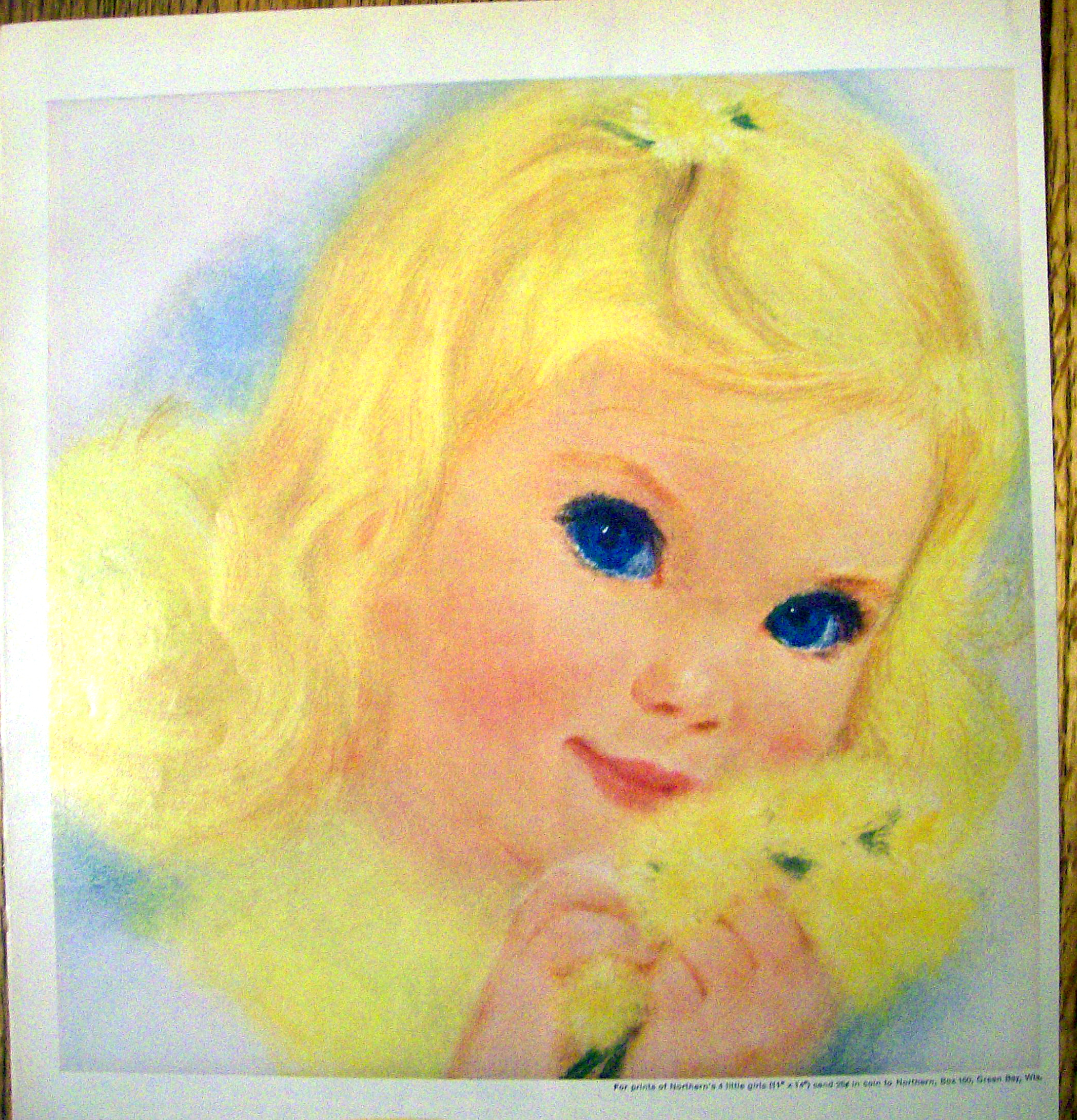 1960 Northern Toilet Tissue w/Lovely Blond Haired Girl