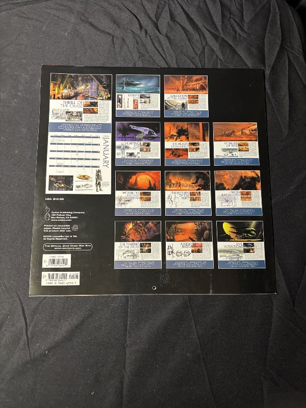 Star Wars Episode II The Art of Star Wars 2004 Wall Calendar Lucasfilm Publishing
