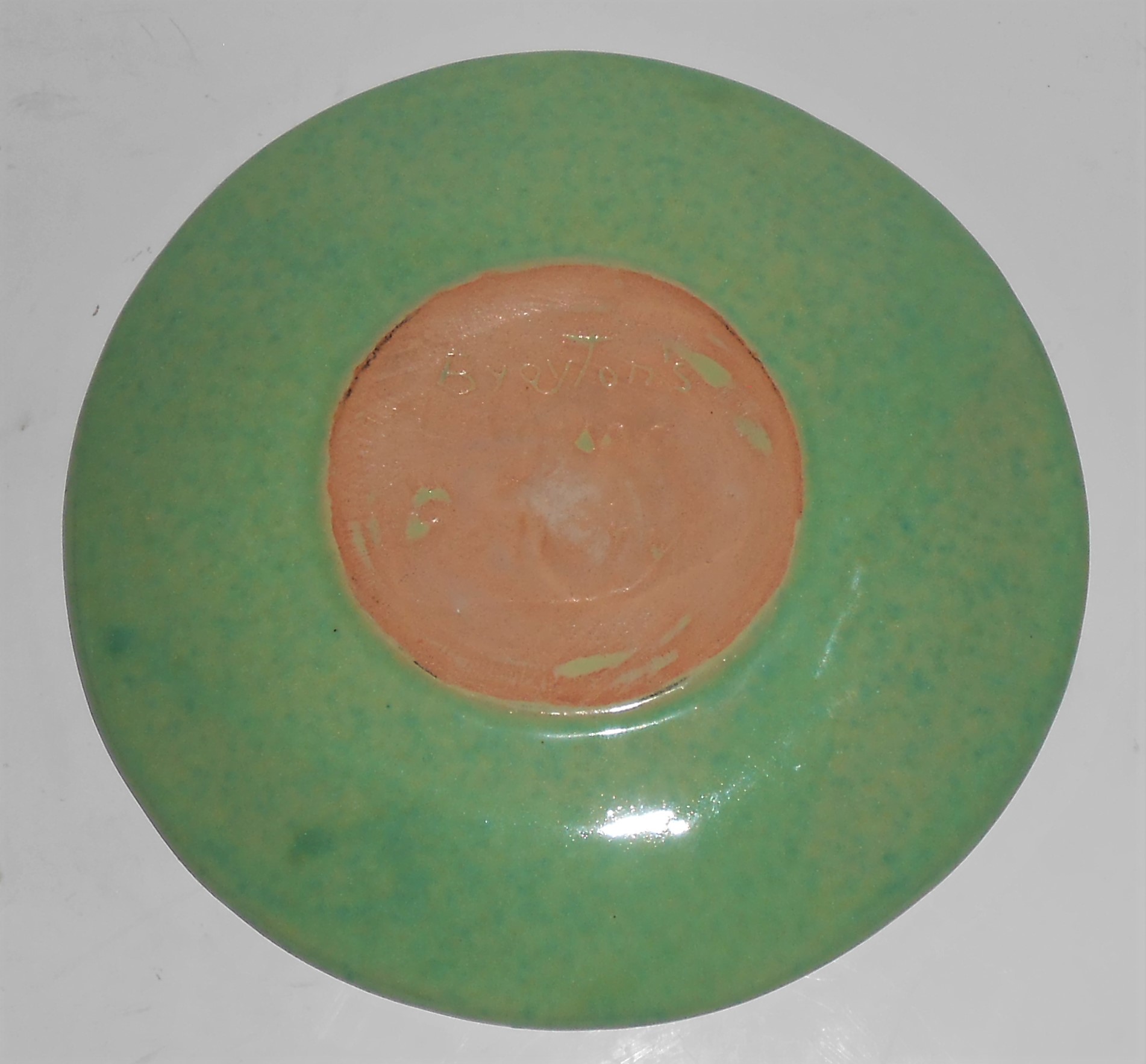 Brayton Laguna Pottery Chartreuse w/Speckles 7-3/8'' Pl