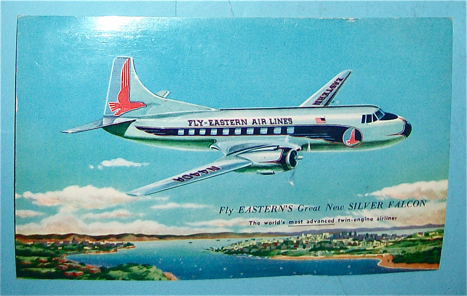 Eastern Airlines Silver Falcon Postcard