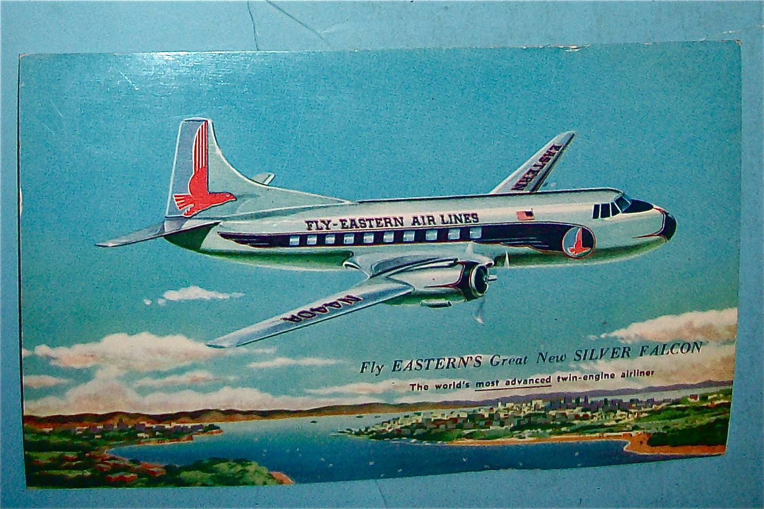 Eastern Airlines Silver Falcon Postcard