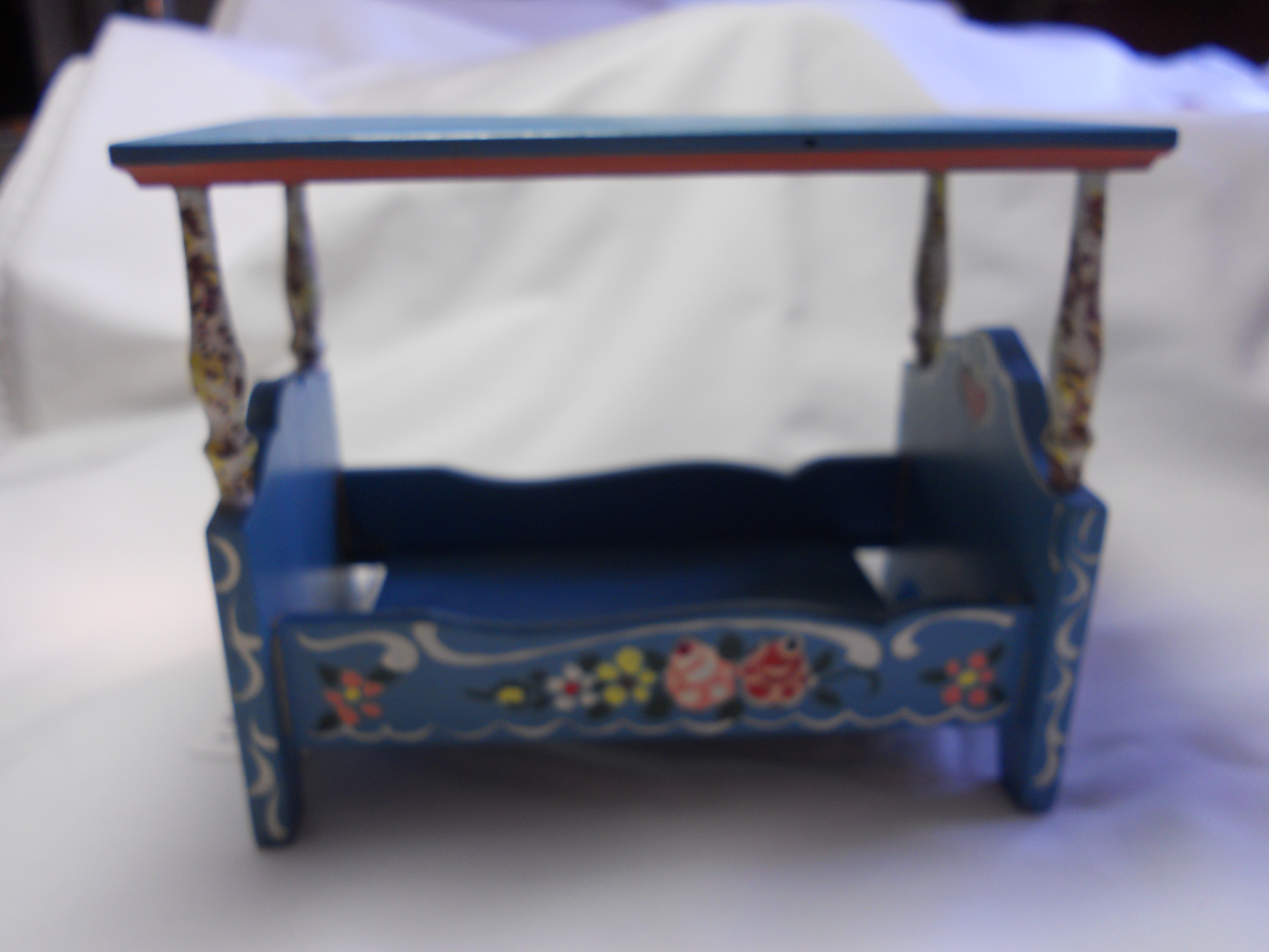 Doll Bed Wood West Germany