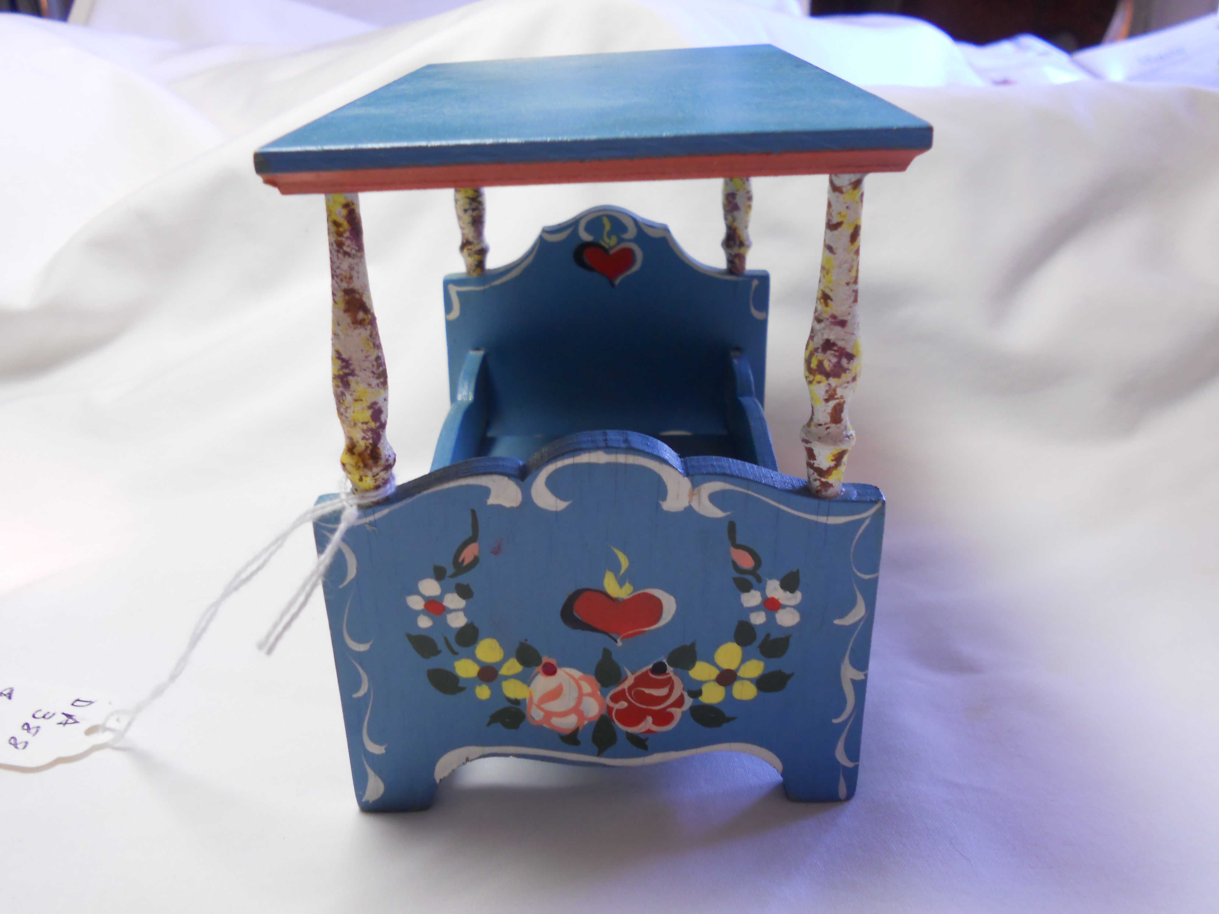 Doll Bed Wood West Germany