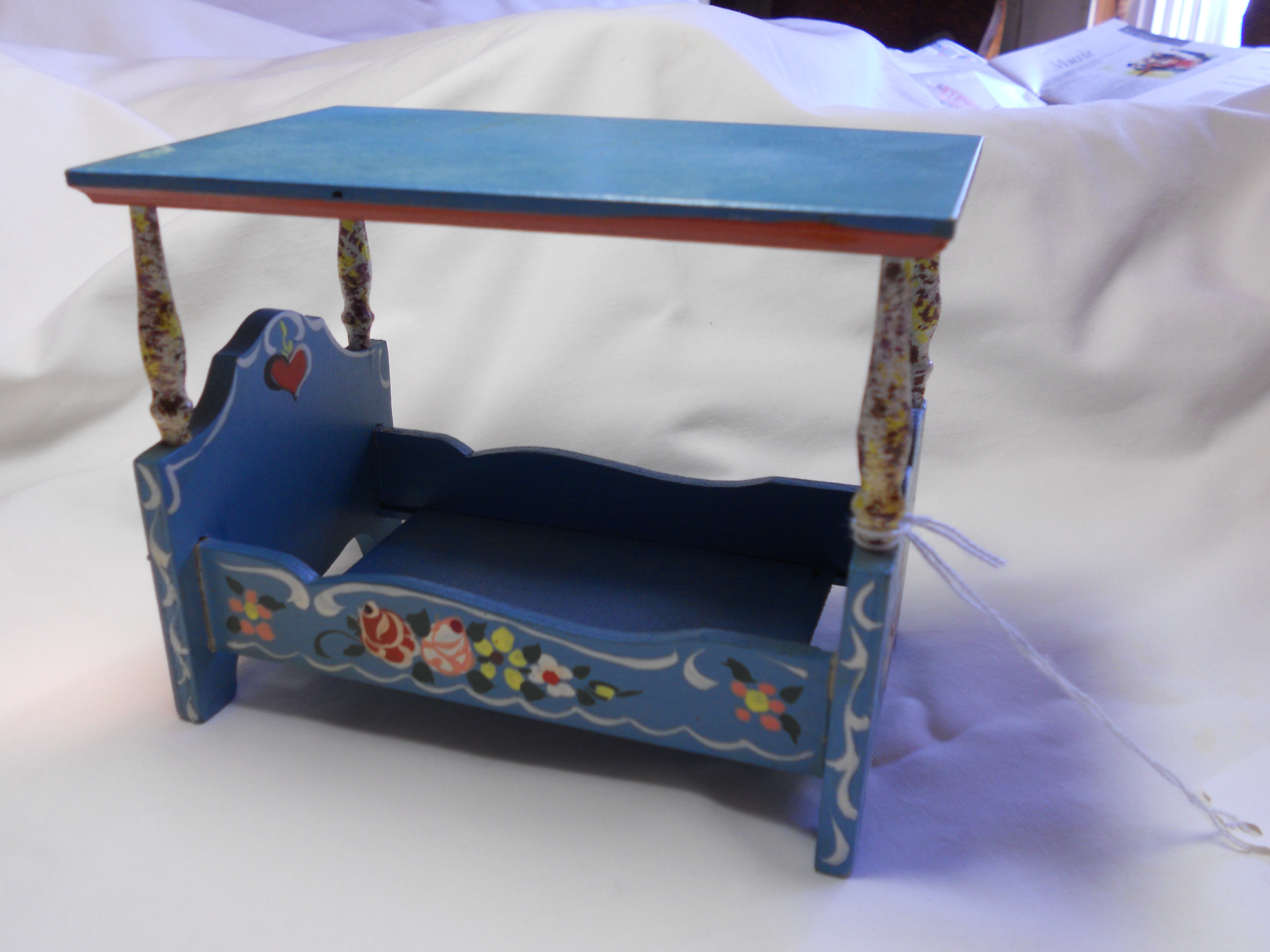 Doll Bed Wood West Germany
