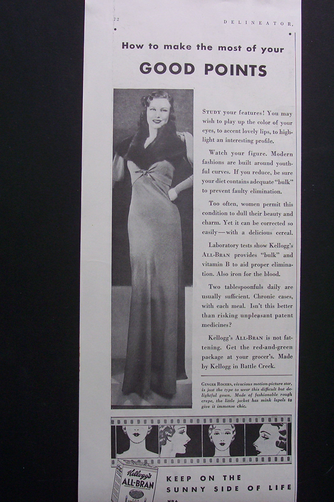 1934  Kellogg's  All - Bran  Cereal