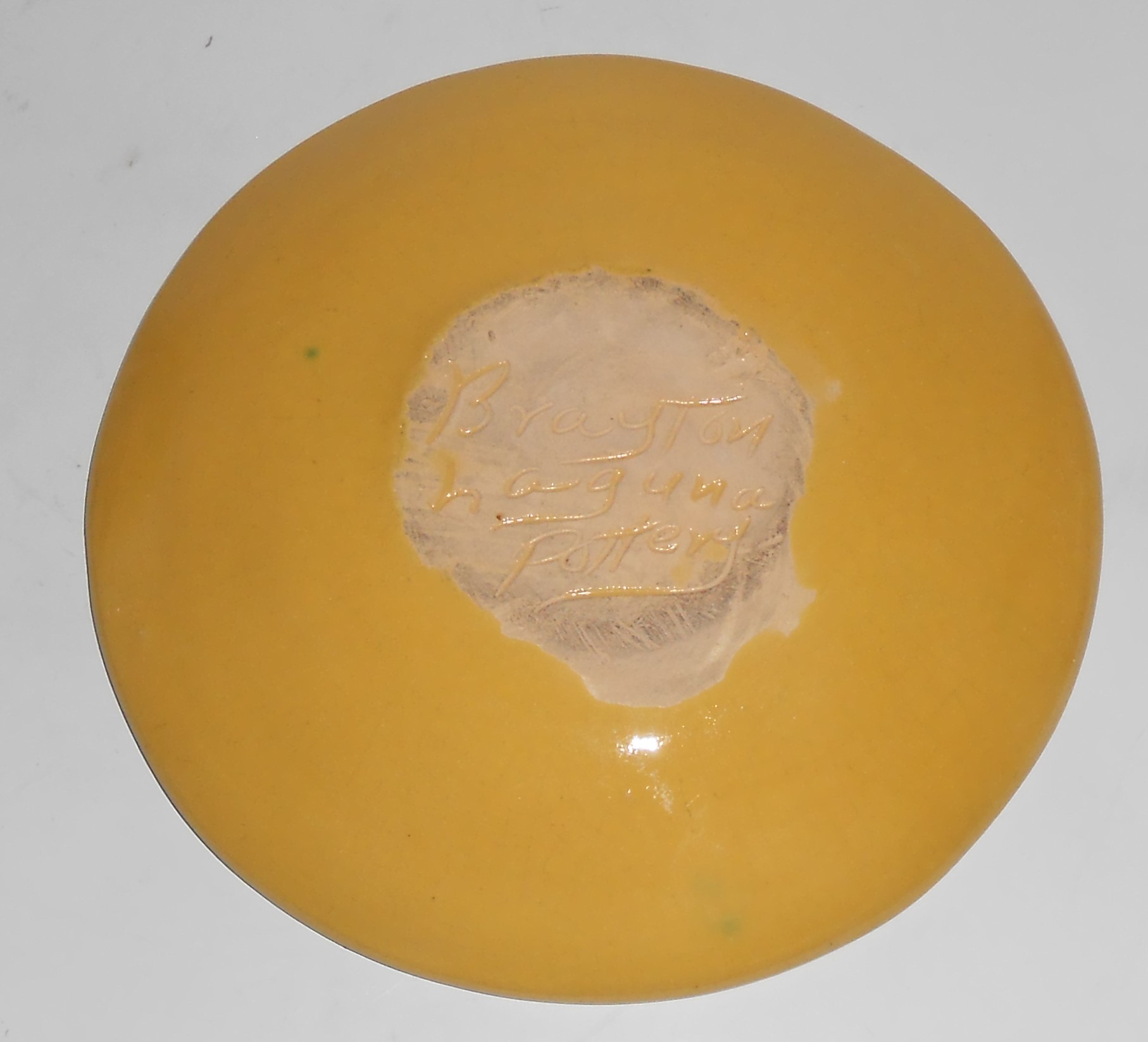 Brayton Laguna Pottery Early Yellow 6-1/4'' Plate