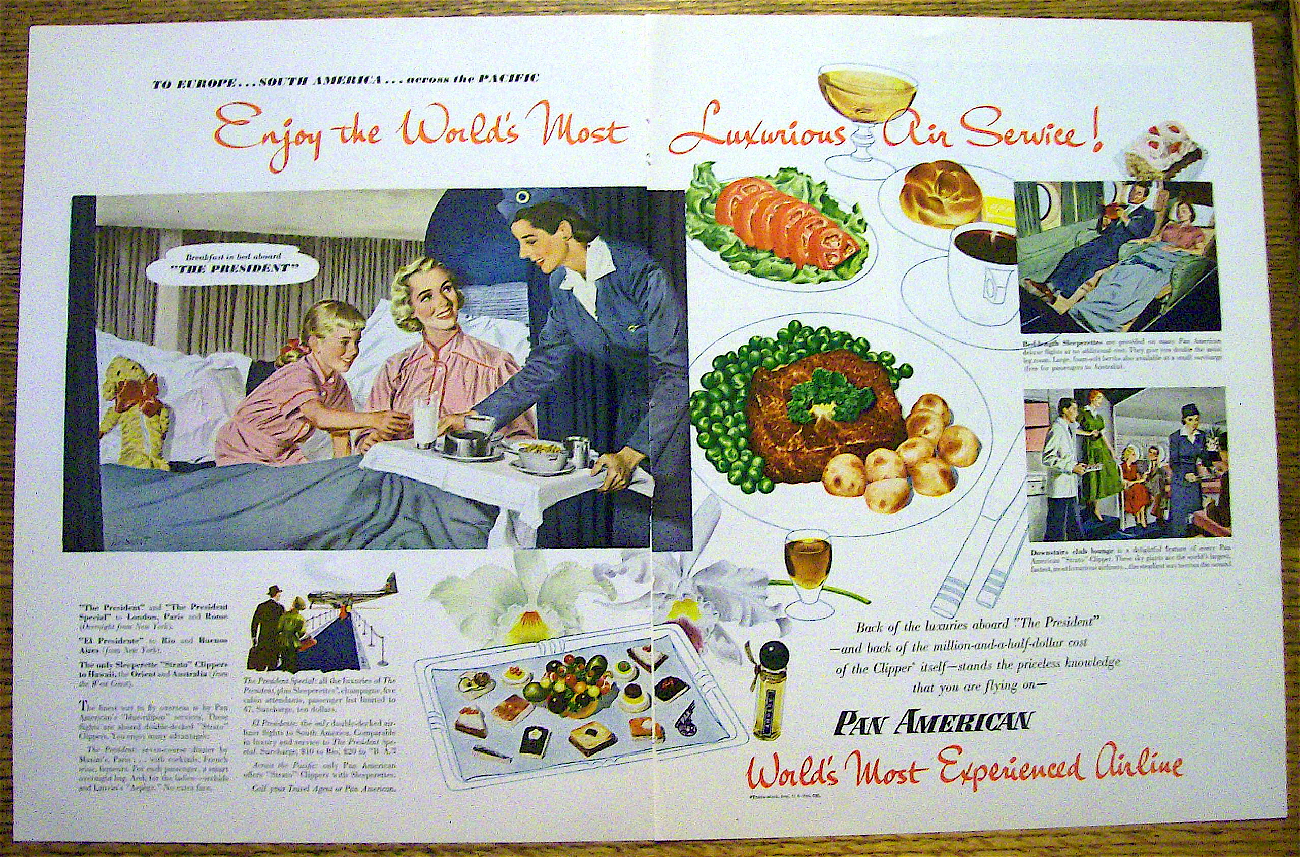 1951 Pan American Airlines with The President