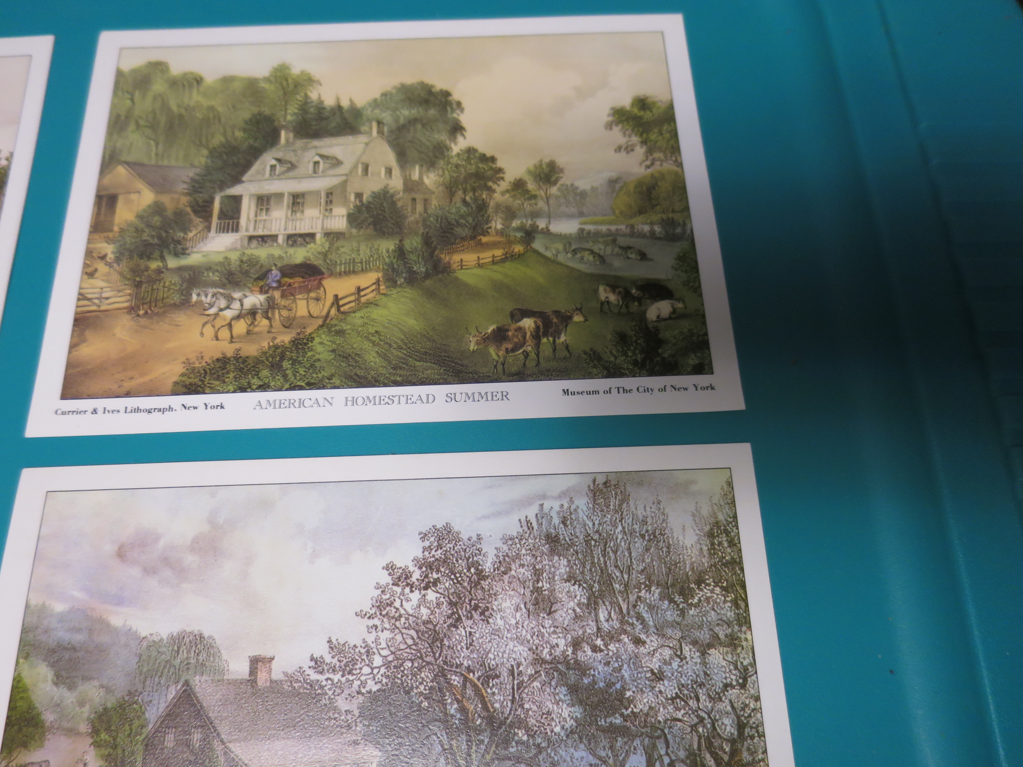 Currier and Ives Four Seasons lithographs