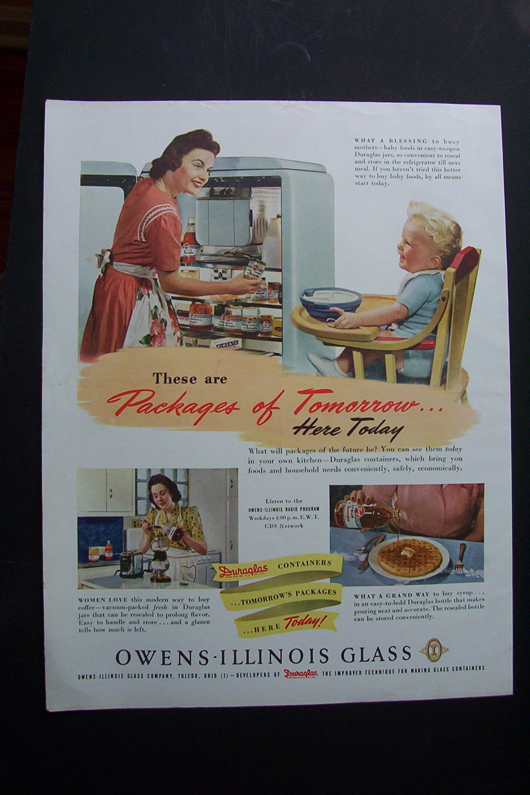 1944  Owens  Illinois  Glass