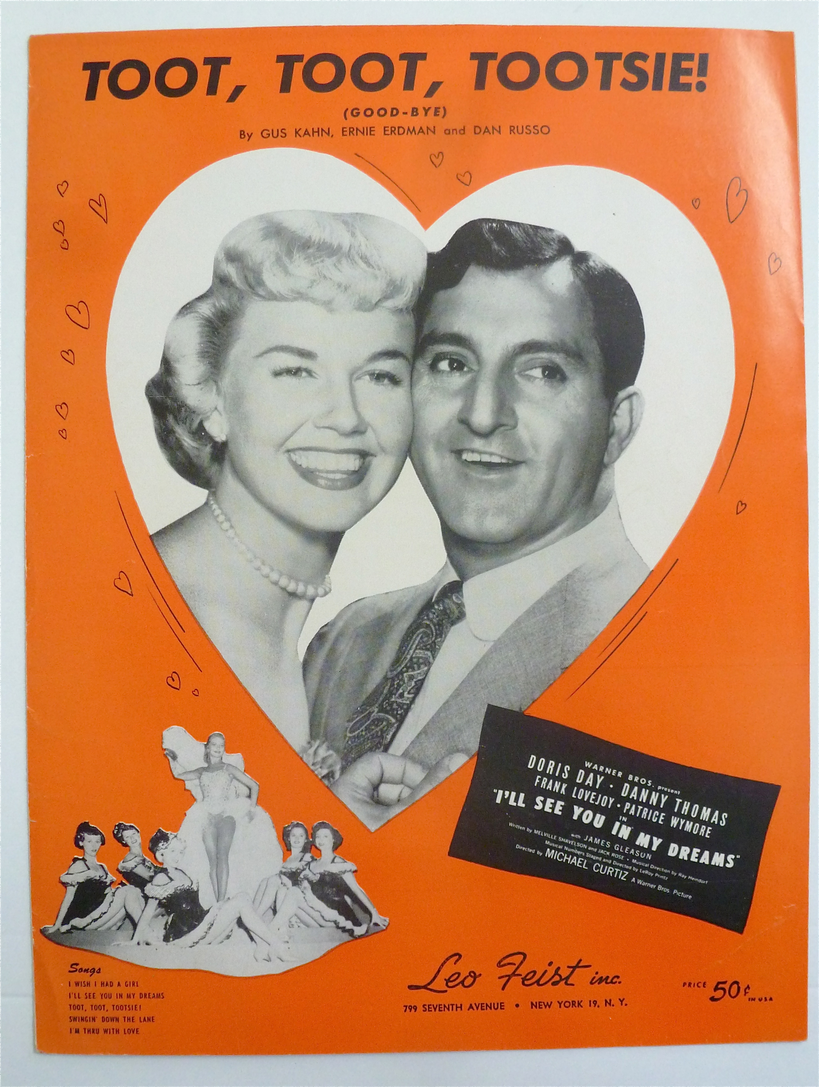 Sheet Music For 1950 Toot, Toot, Tootsie
