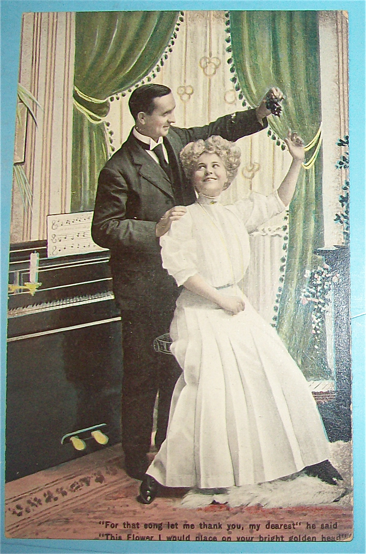 A Flower For Her Hand Postcard