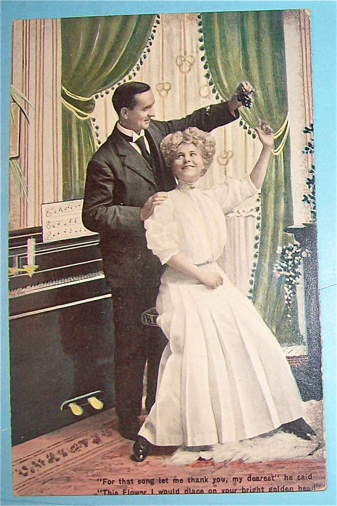 A Flower For Her Hand Postcard