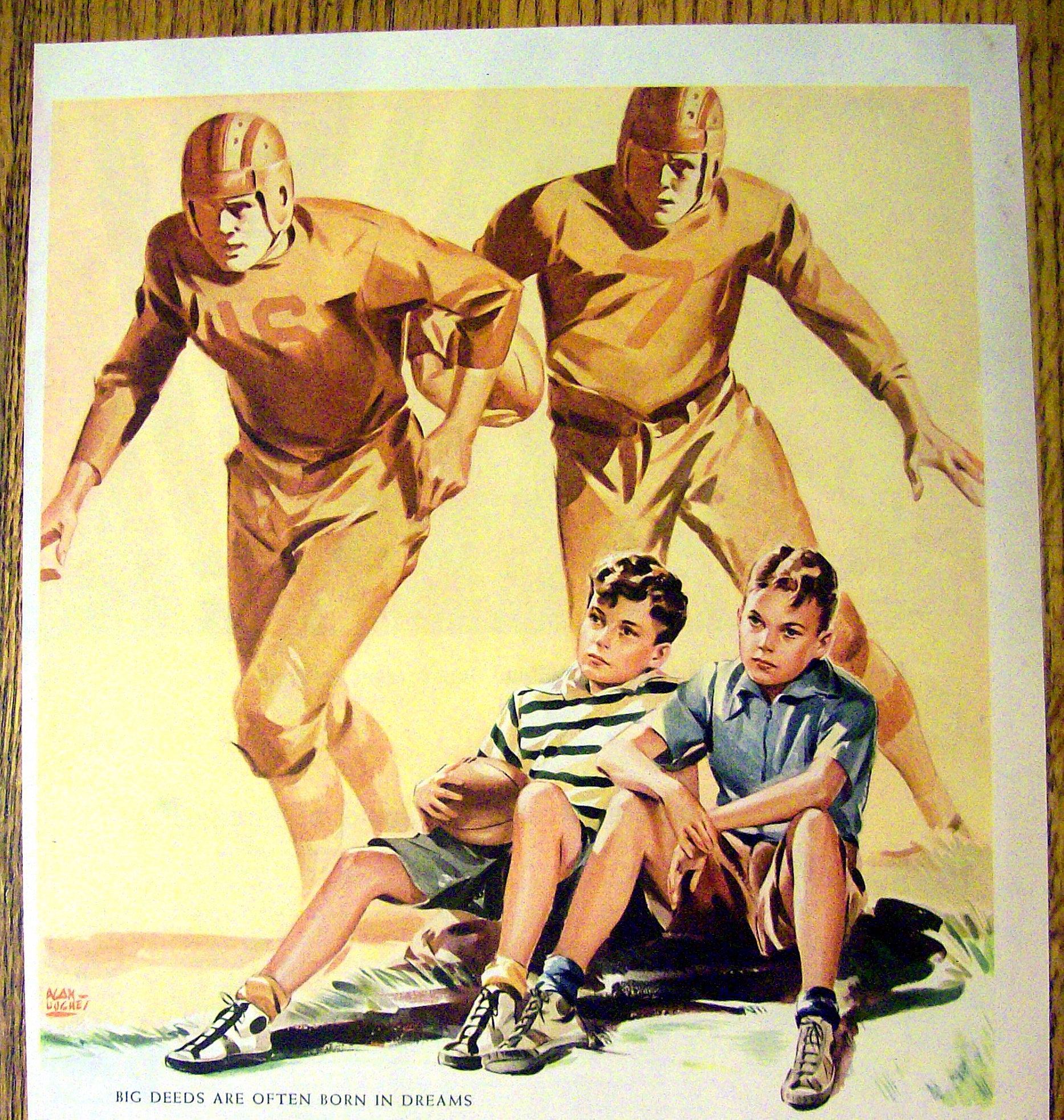 1941 Keds Shoes of Champions with 2 Boys Sitting Down