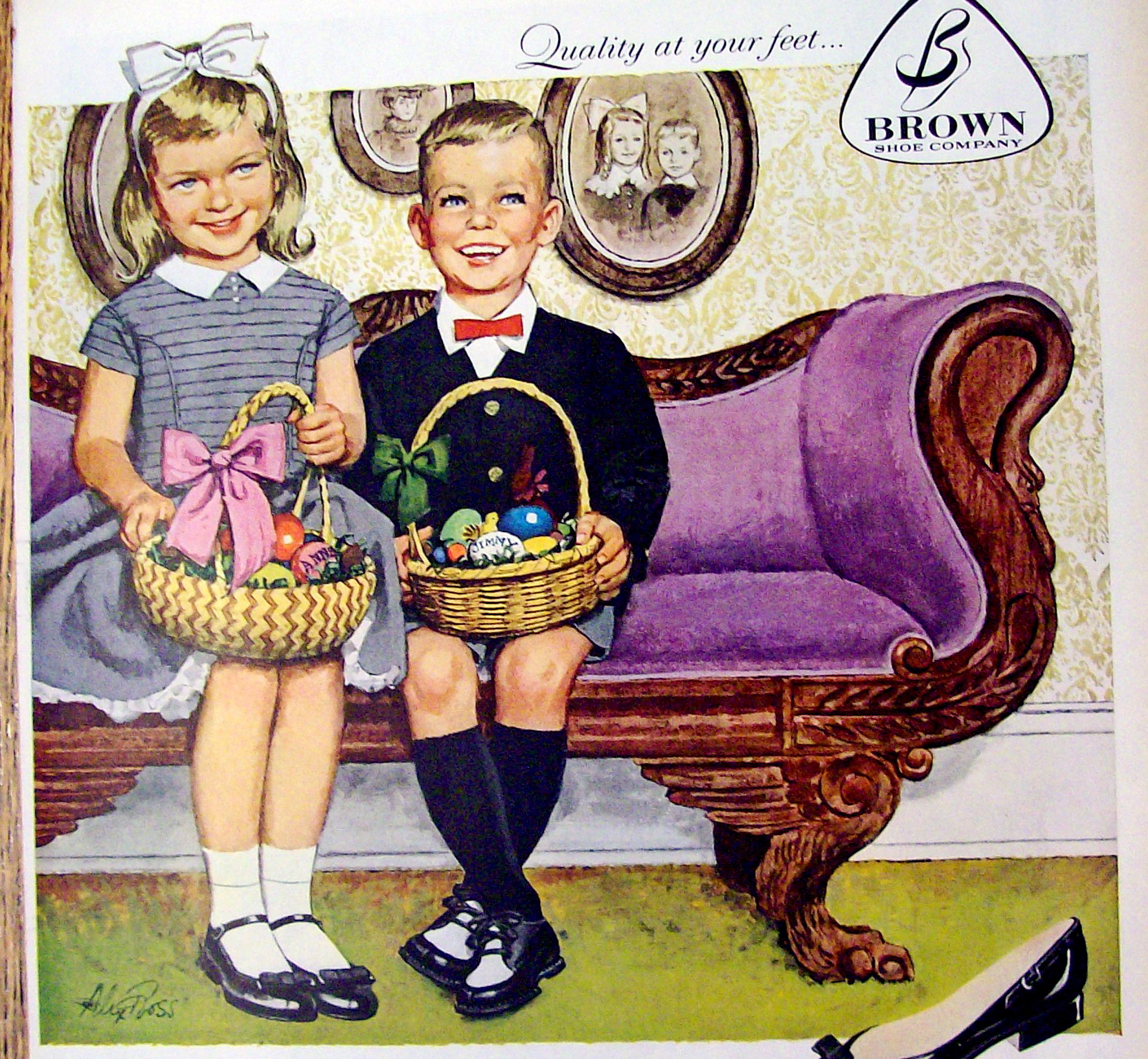 Vintage Ad: 1959 Buster Brown Shoes By Alex Ross