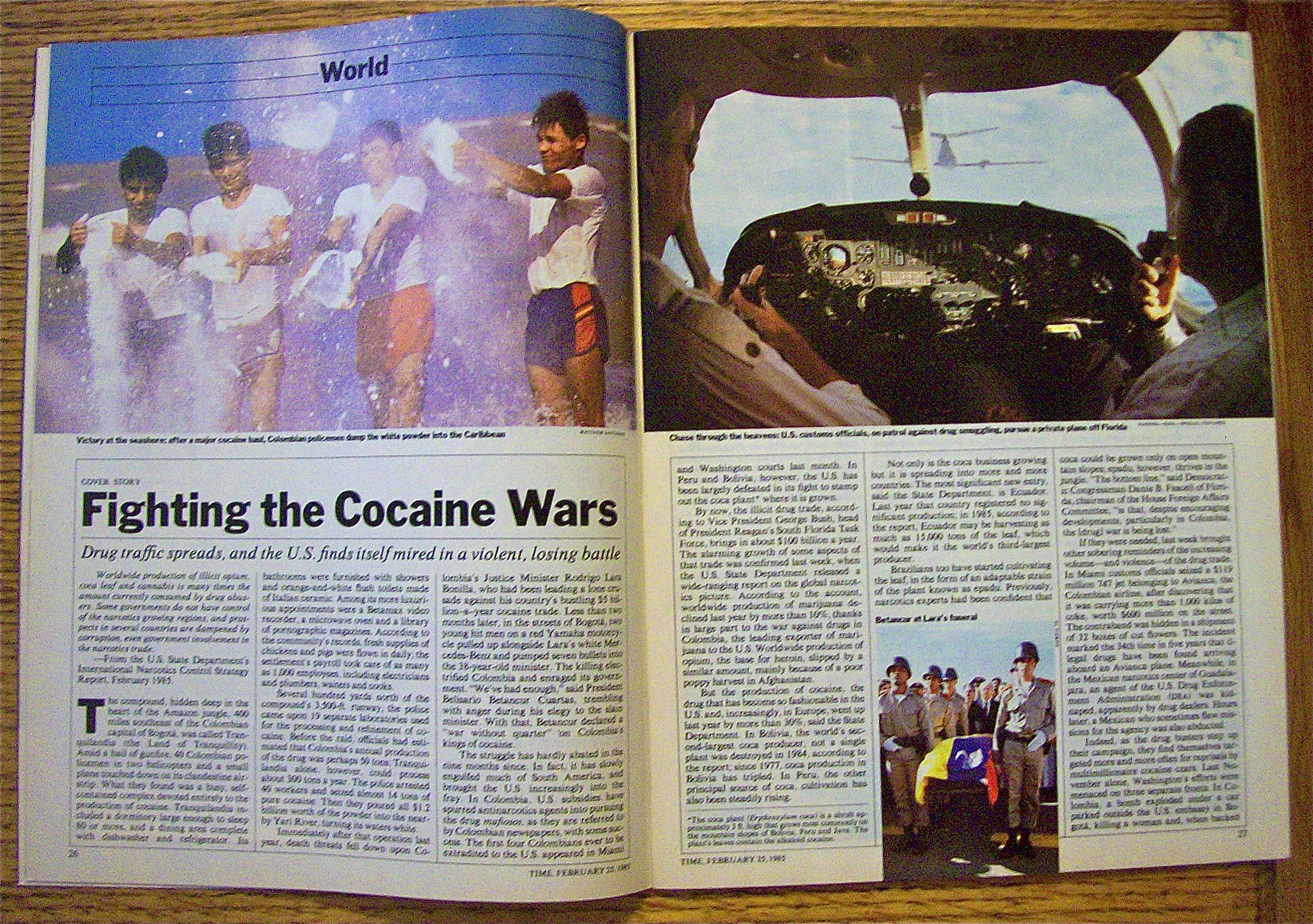 Time Magazine-February 25, 1985-Cocaine Wars