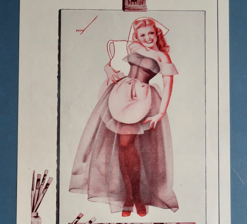 1946 Springmaid Fabrics with A Maid By George Petty