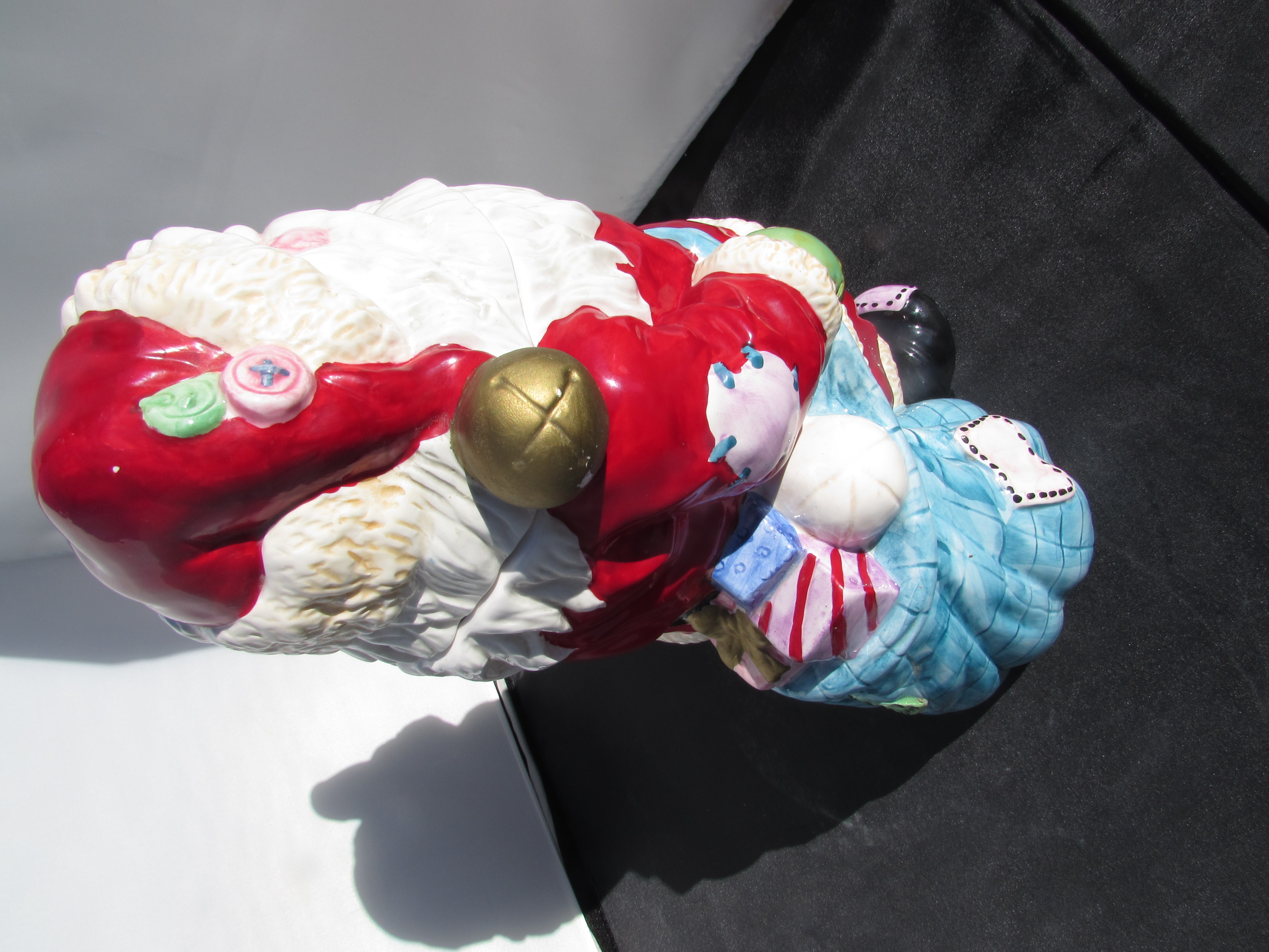 Santa Hallmark Patchwork Cookie Jar Evensons Dolomite