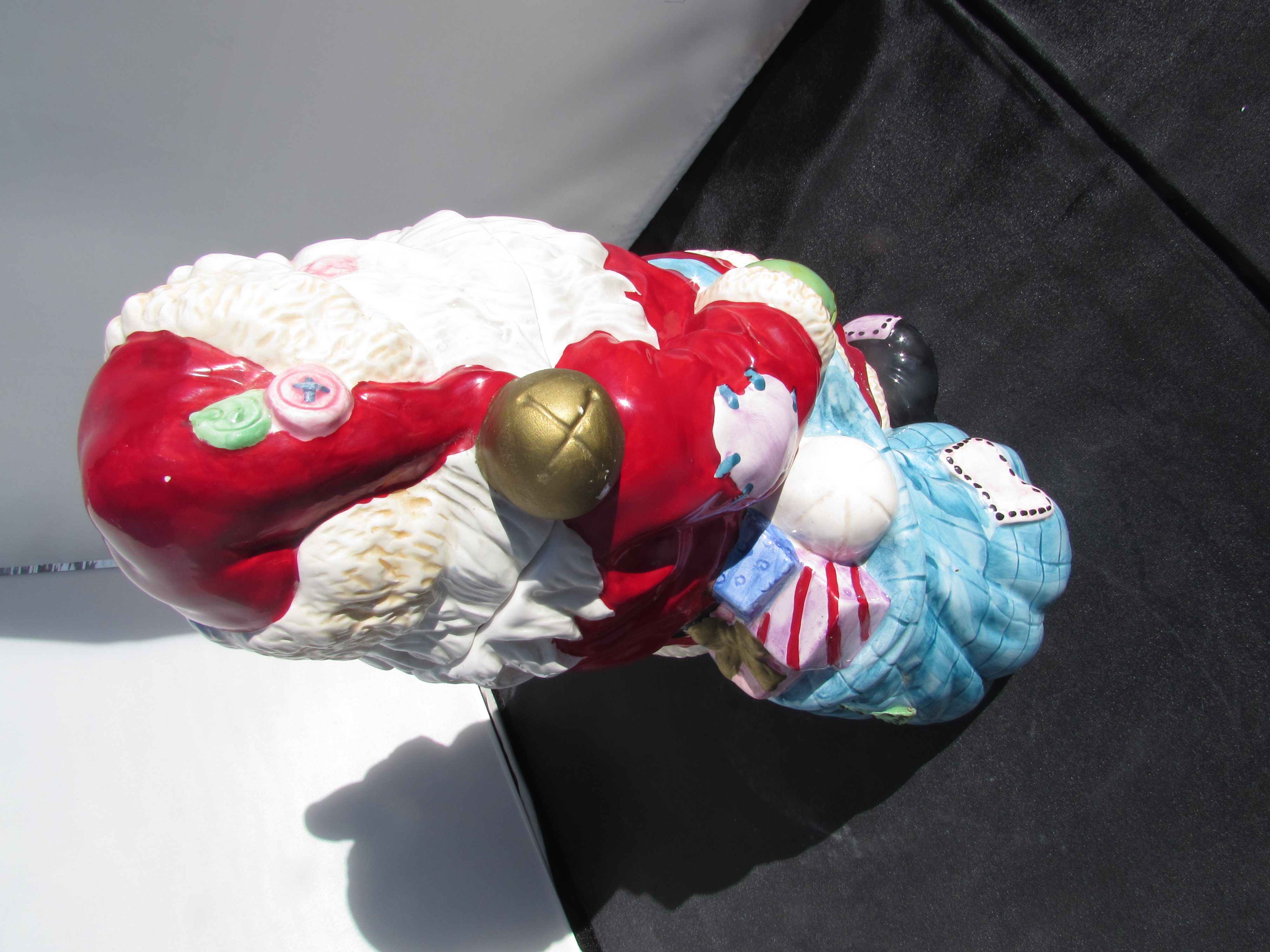 Santa Hallmark Patchwork Cookie Jar Evensons Dolomite
