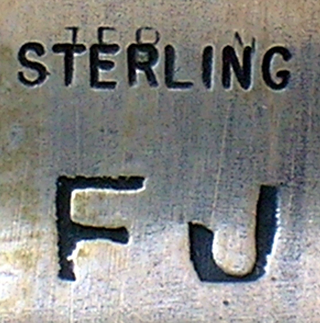 Contemporary Signed Sterling Silver Earrings