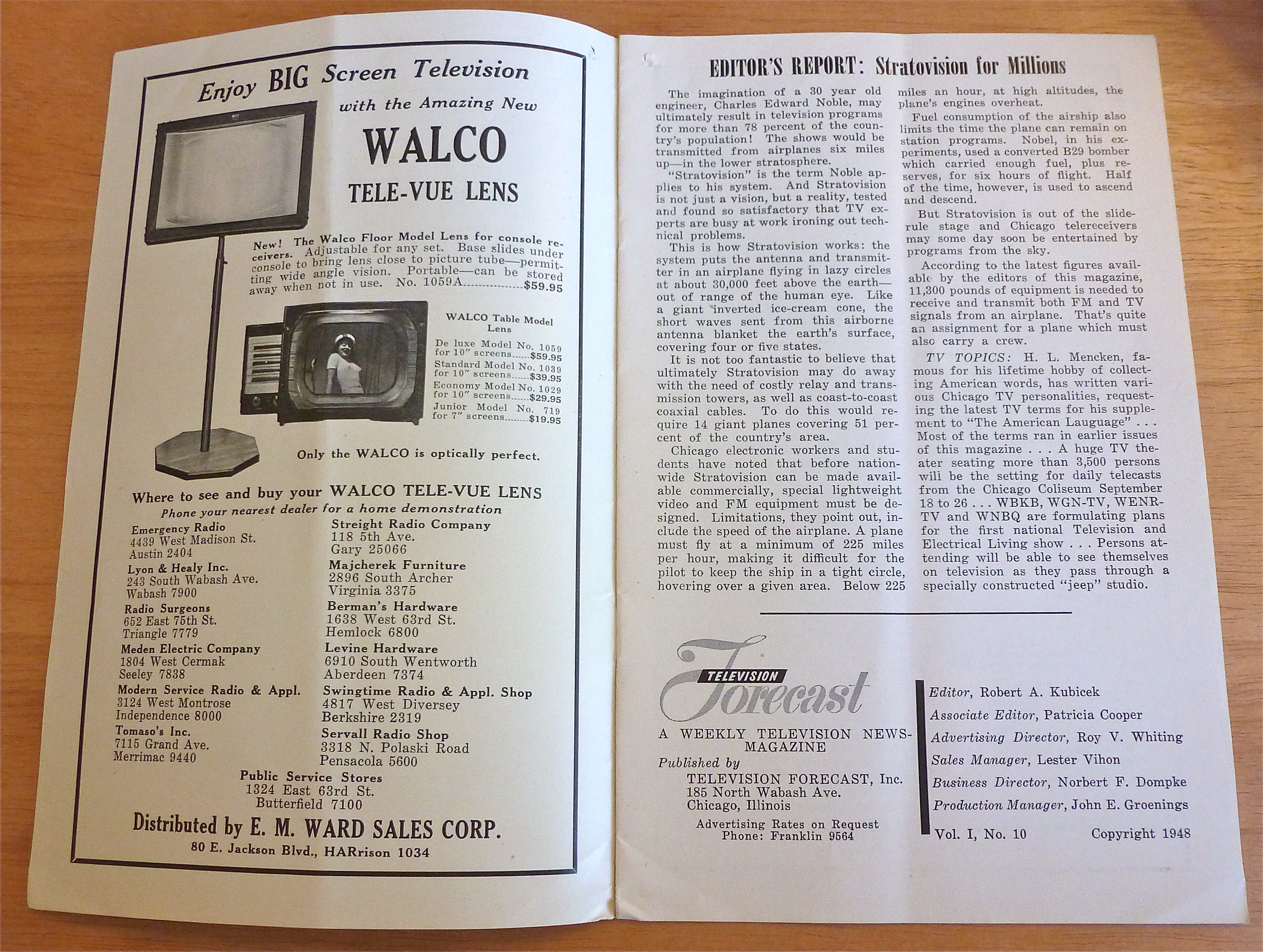 1948 Chicago Television Forecast Vol.1-#10 Gus Van