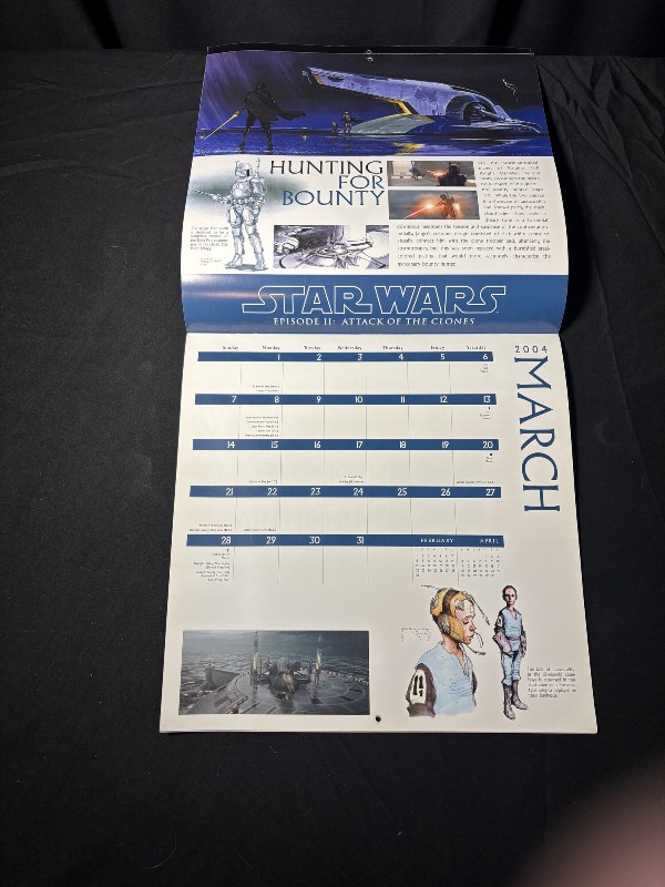 Star Wars Episode II The Art of Star Wars 2004 Wall Calendar Lucasfilm Publishing