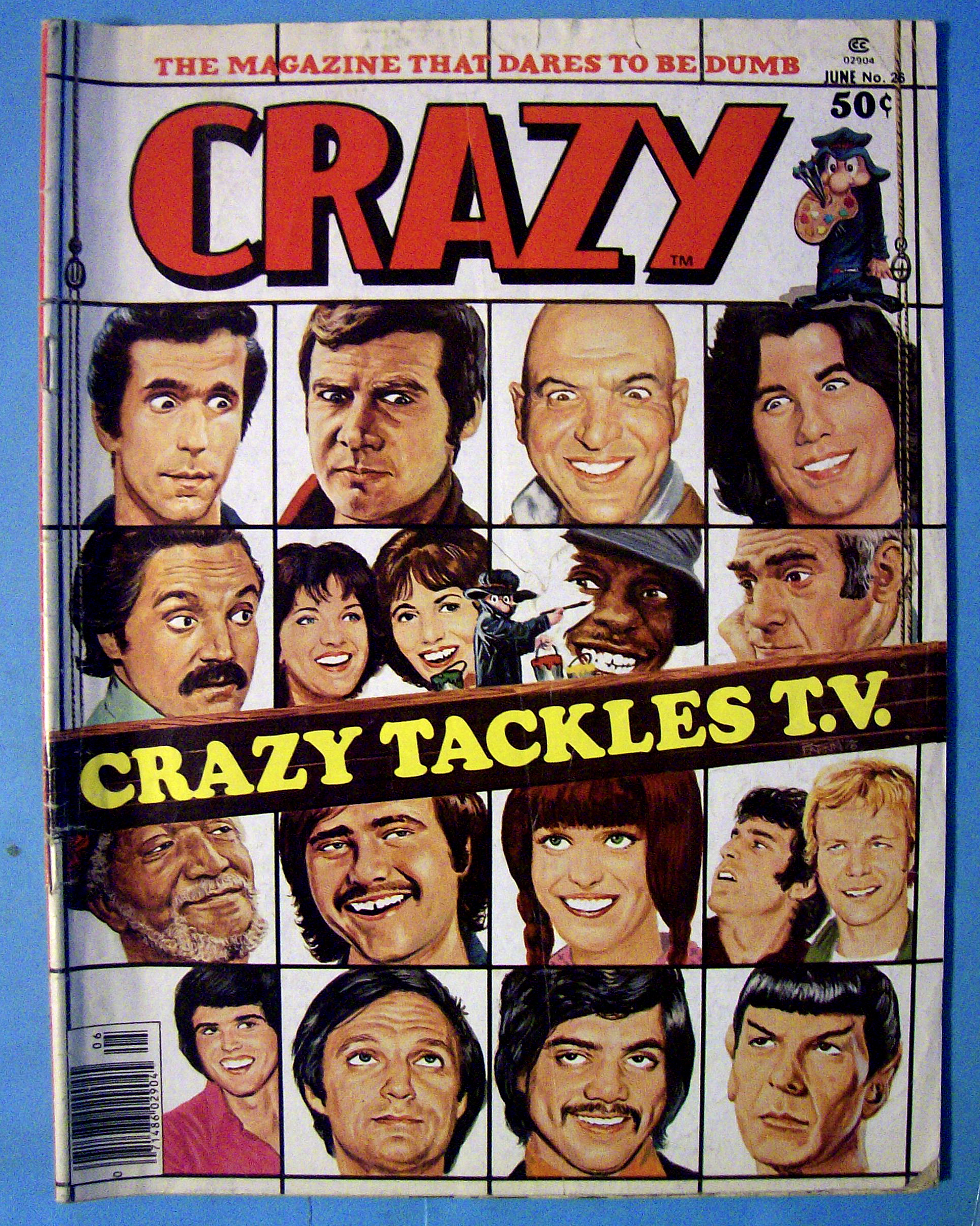 Crazy Magazine #26 June 1977 Crazy Tackles TV
