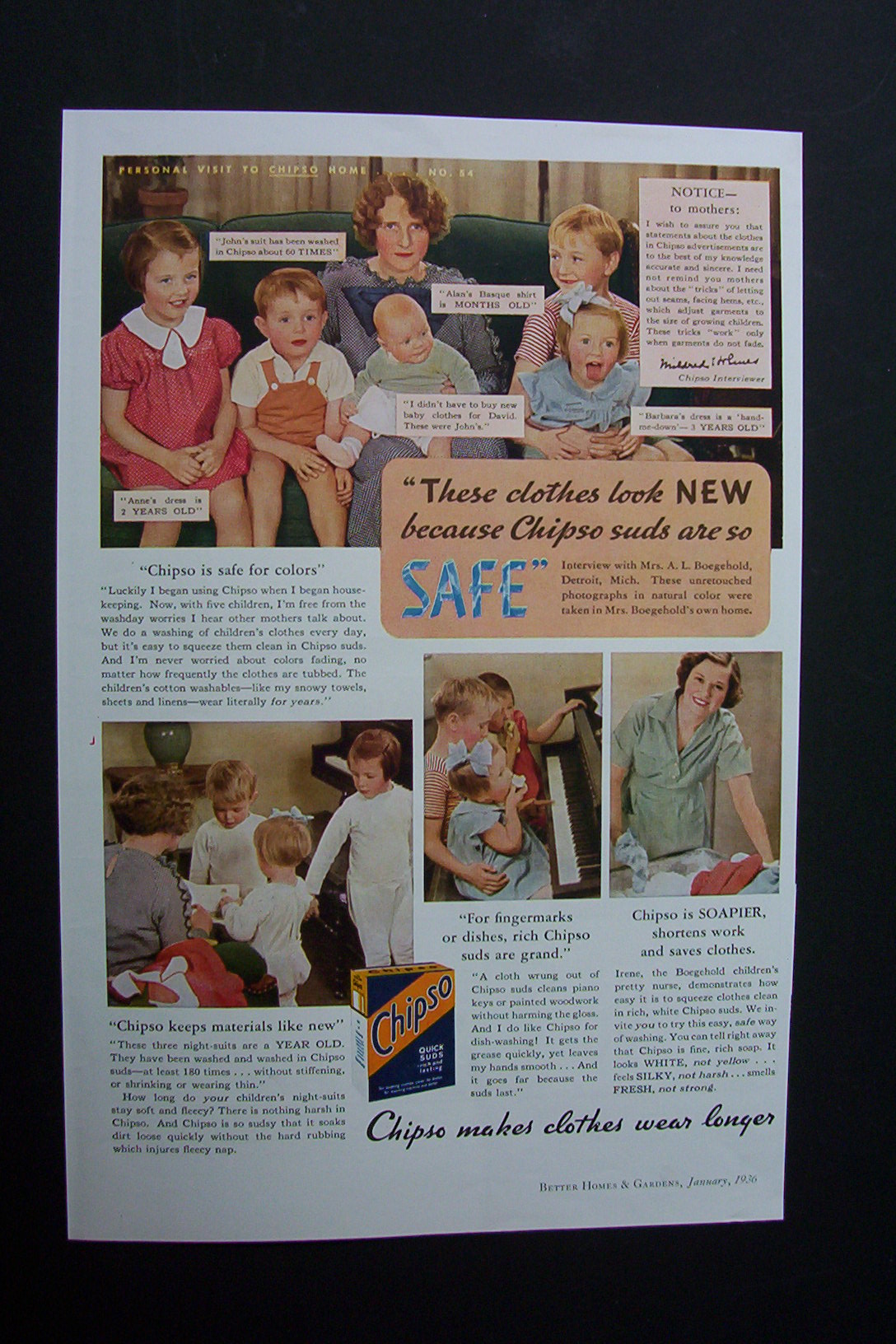 1936 Chipso Quick Suds with Visit to a Chipso Home