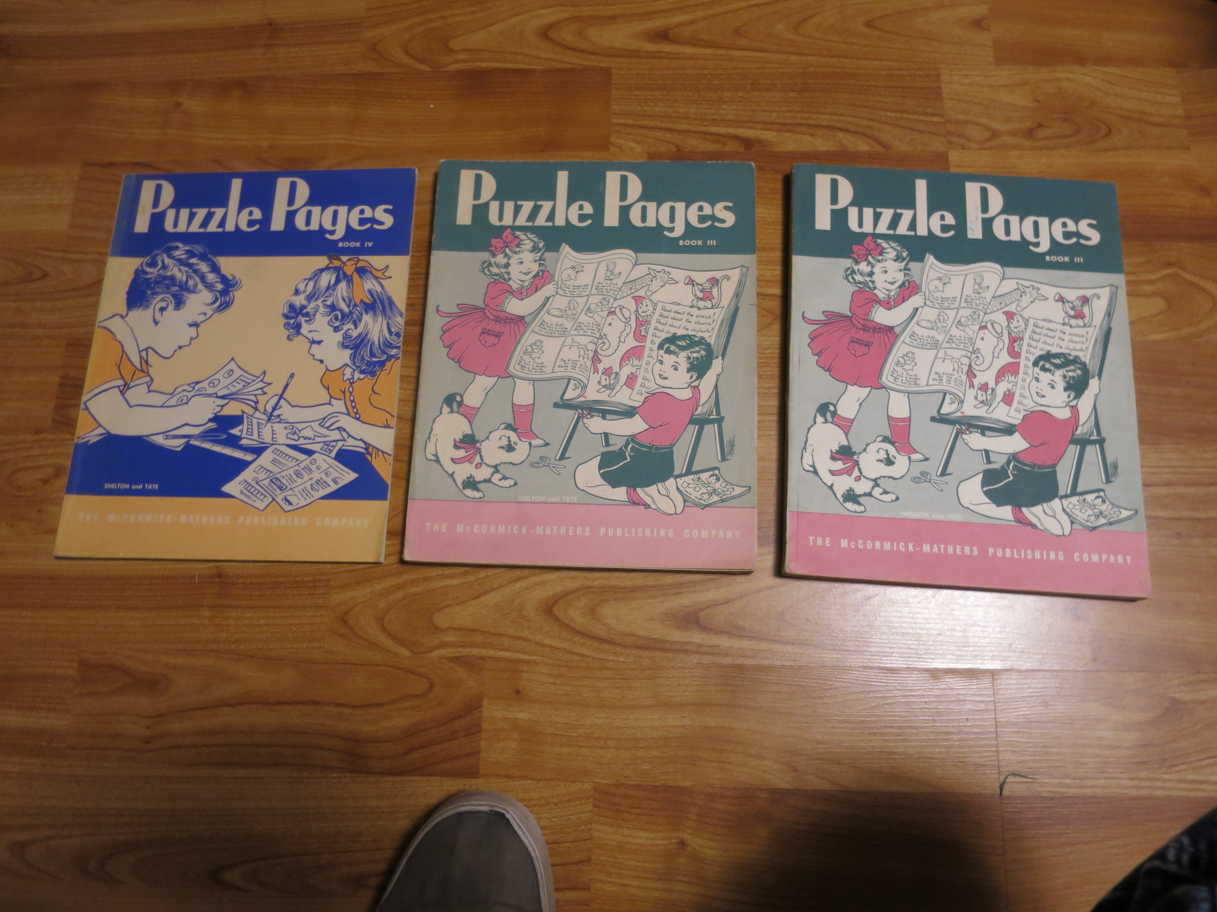 Puzzle Pages Book Set of 3 McCormick 1944