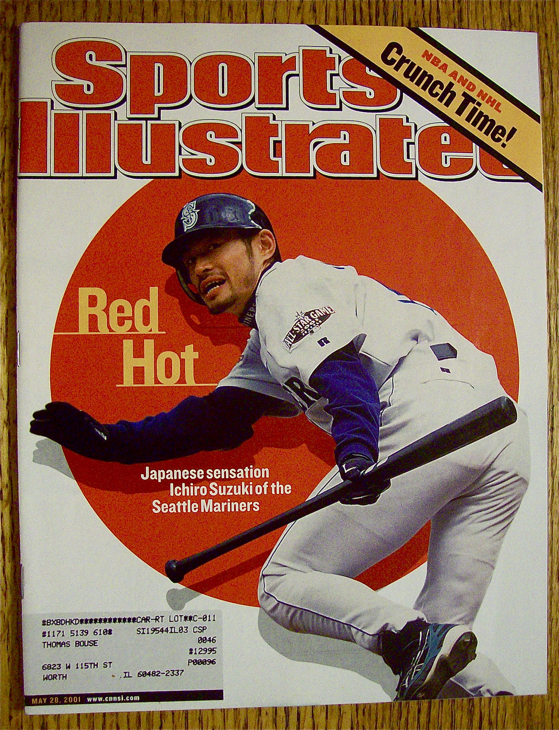 Sport Illustrated Magazine May 28, 2001 Ichiro Suzuki