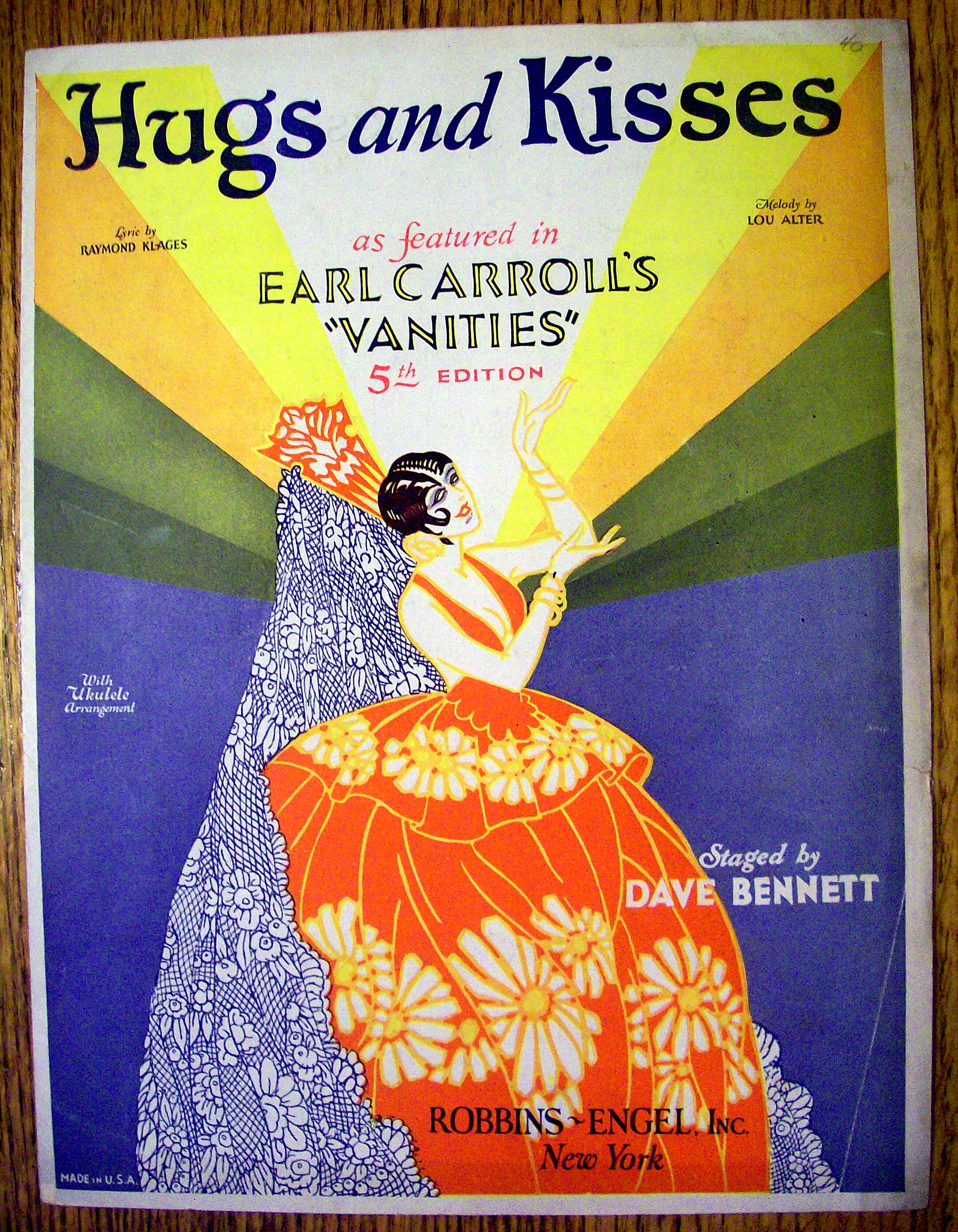 Sheet Music For 1926 Hugs And Kisses