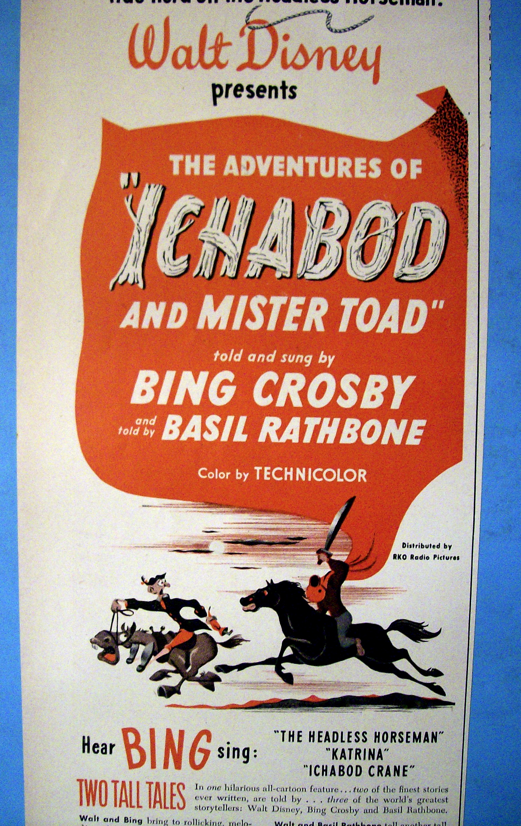 1949 Walt Disney Ichabod & Mister Toad with Crosby