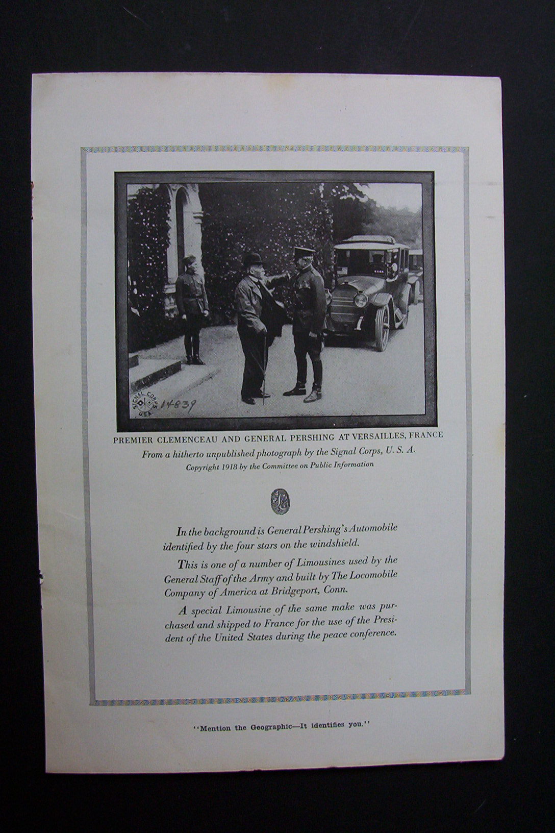 1918 Dual Ad: Automobile Ad & Portland Cement