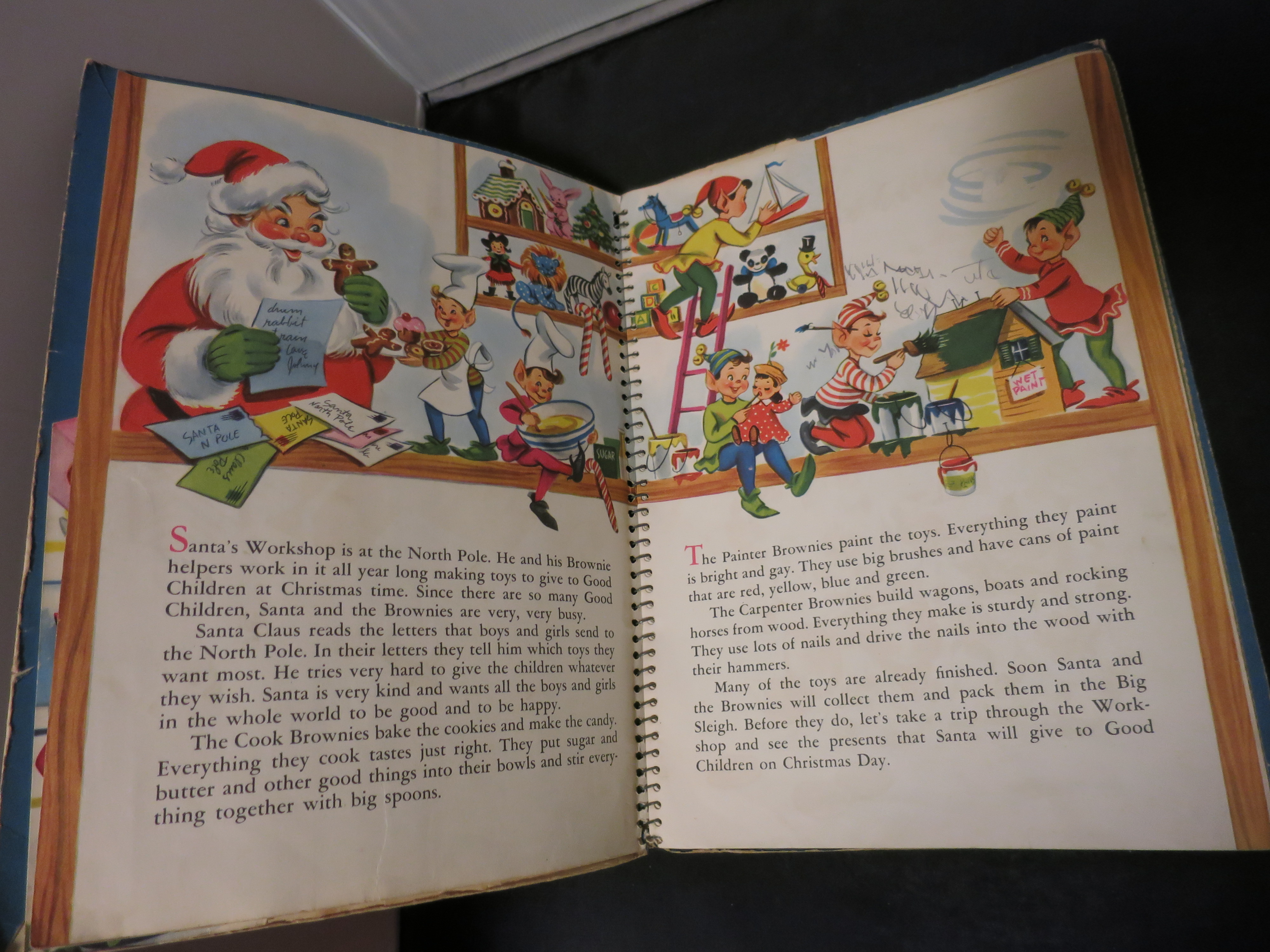 Santa's Workshop Book White Plains Greeting Card Corp.