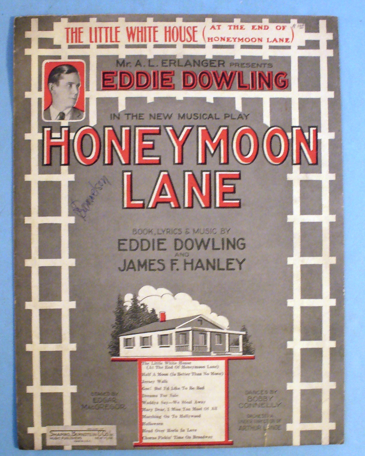 1926 Honeymoon Lane by Eddie Dowling
