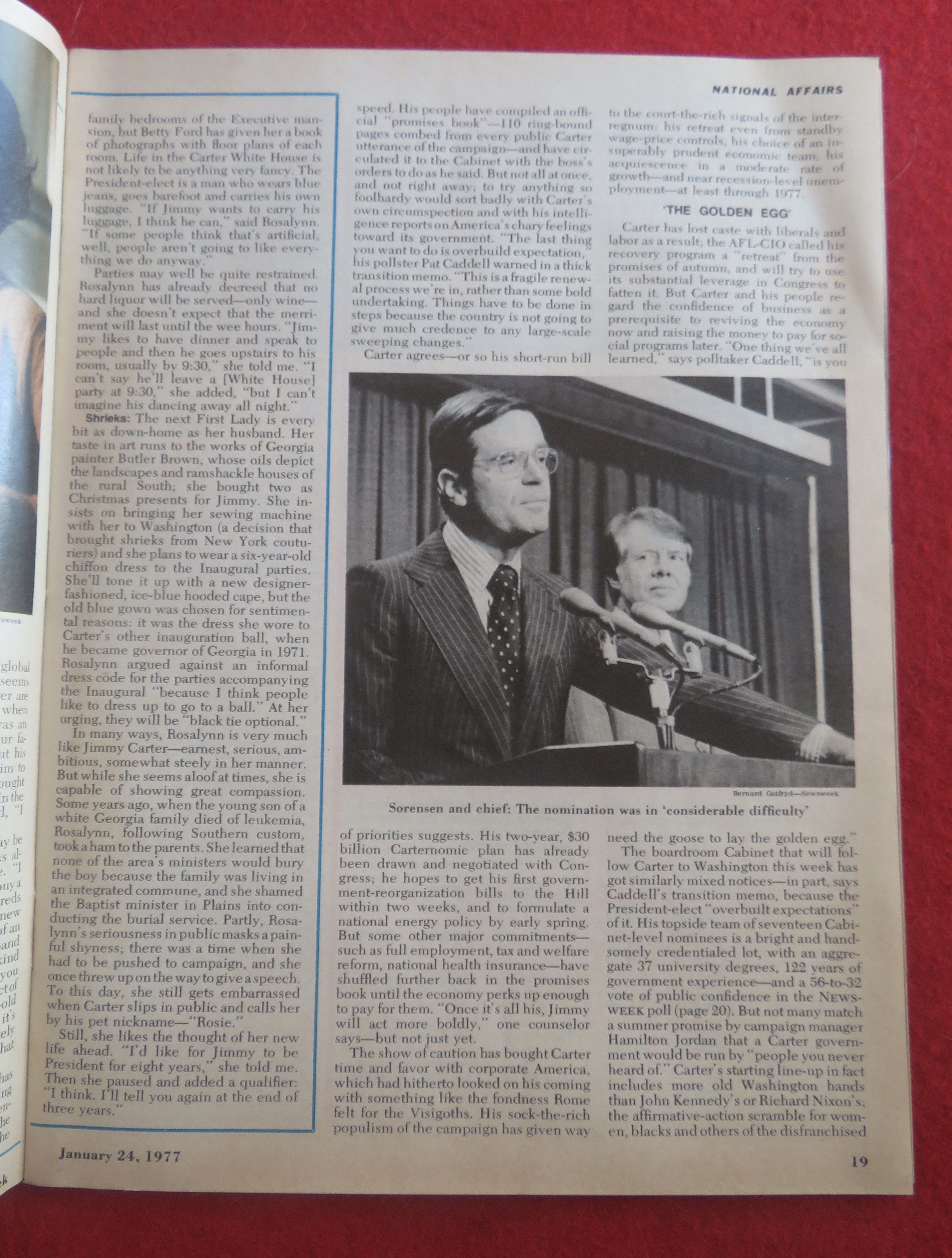 Newsweek Magazine January 24, 1977 Guide To Government
