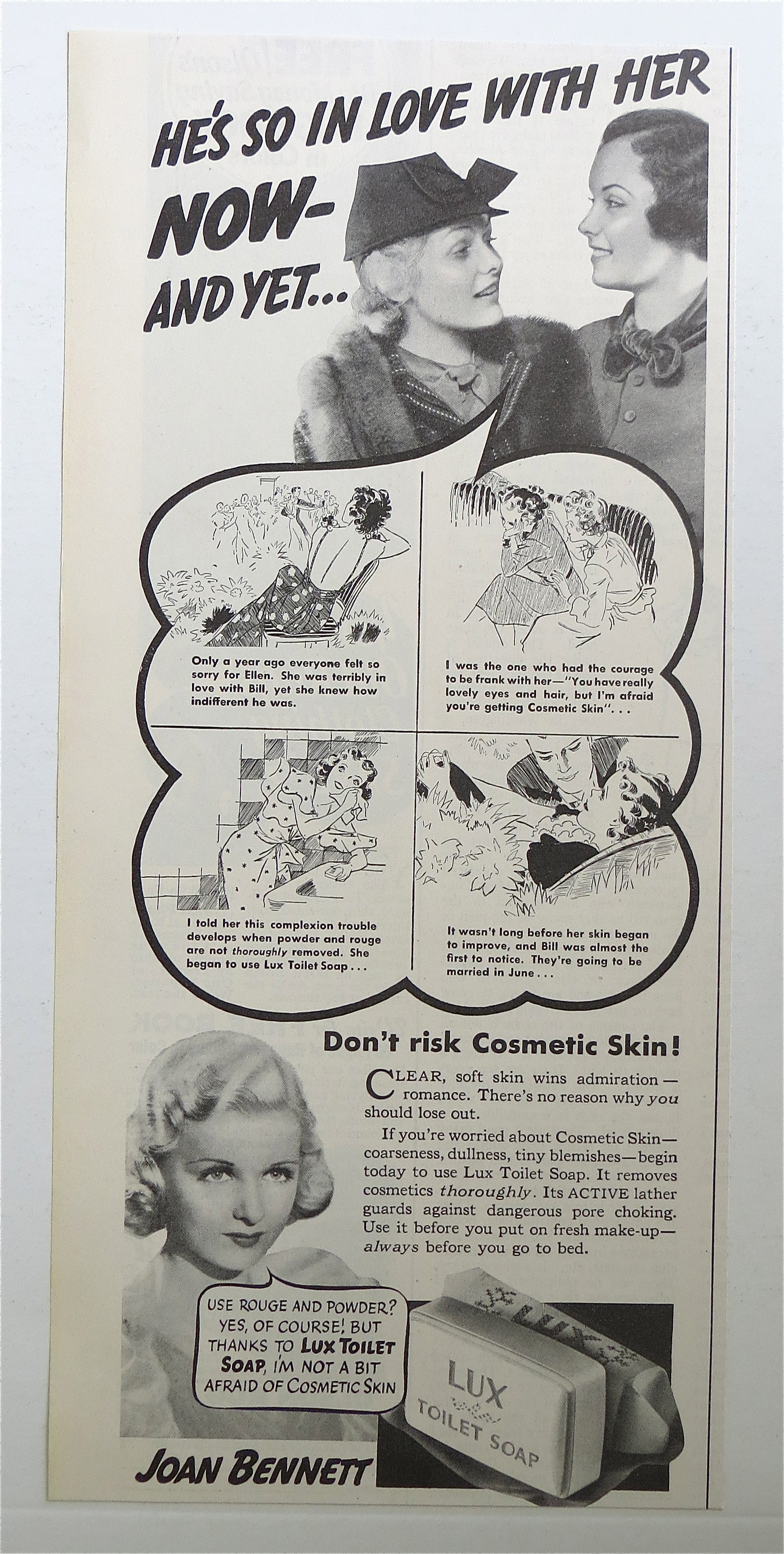 1936 Lux Toilet Soap with Joan Bennett