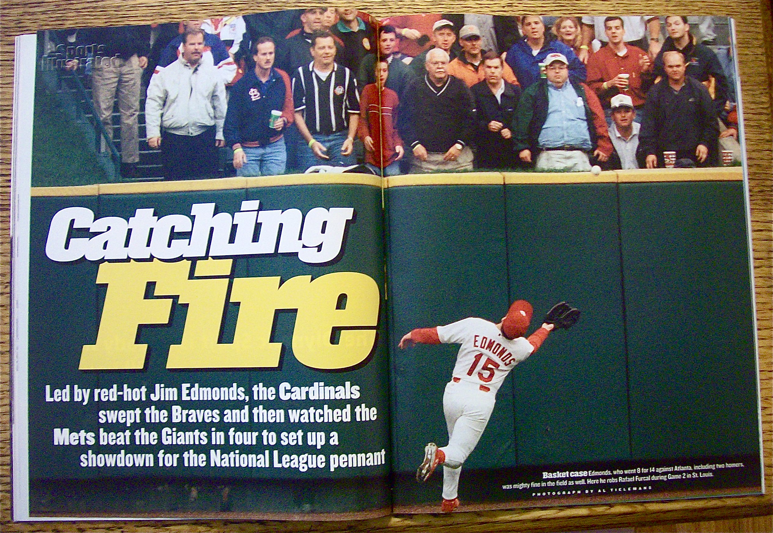 Sport Illustrated Magazine October 16, 2000 Jim Edmonds