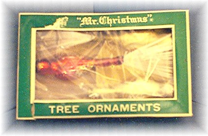 Christmas Clip Birds Antique Hand Blown Orig Box Japan