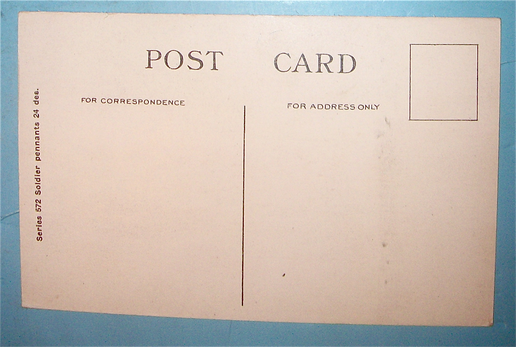 Soldier Boy Looking Through Mail Postcard