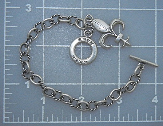 EXEX Sterling Silver Claudia Agudelo Charm Toggle Brace
