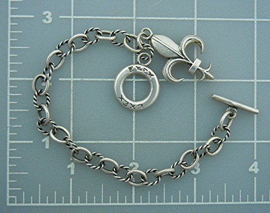 EXEX Sterling Silver Claudia Agudelo Charm Toggle Brace