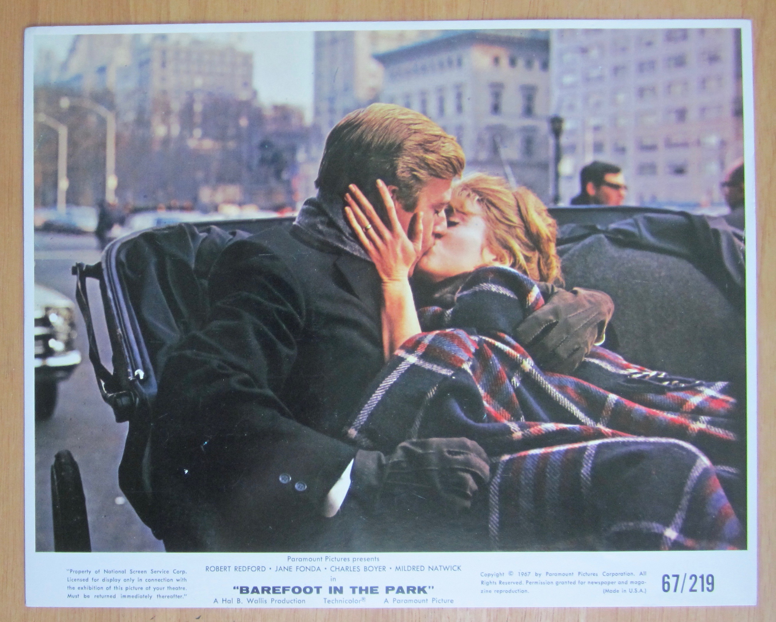 1967 Lobby Photo of Robert Redford & Jane Fonda
