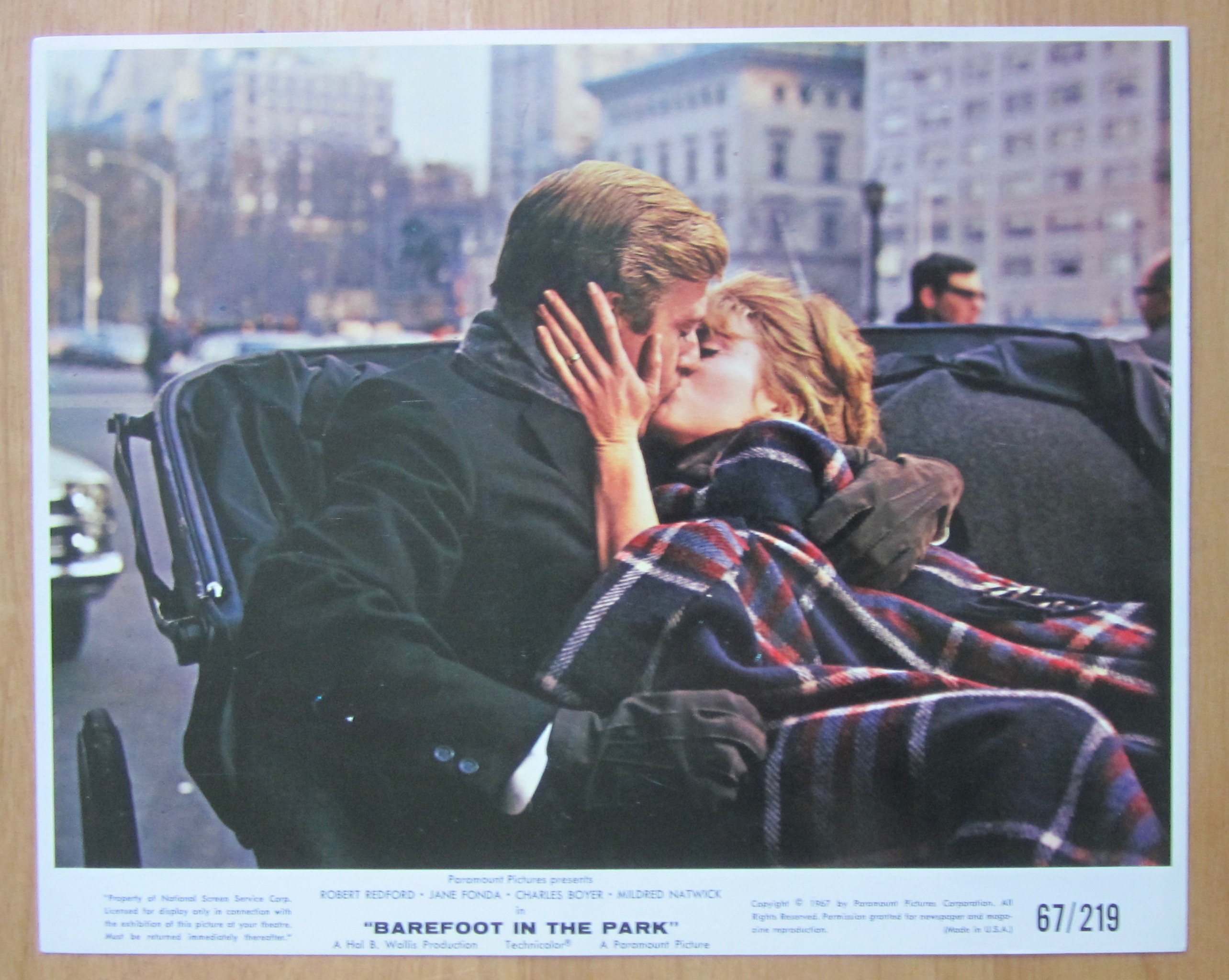 1967 Lobby Photo of Robert Redford & Jane Fonda